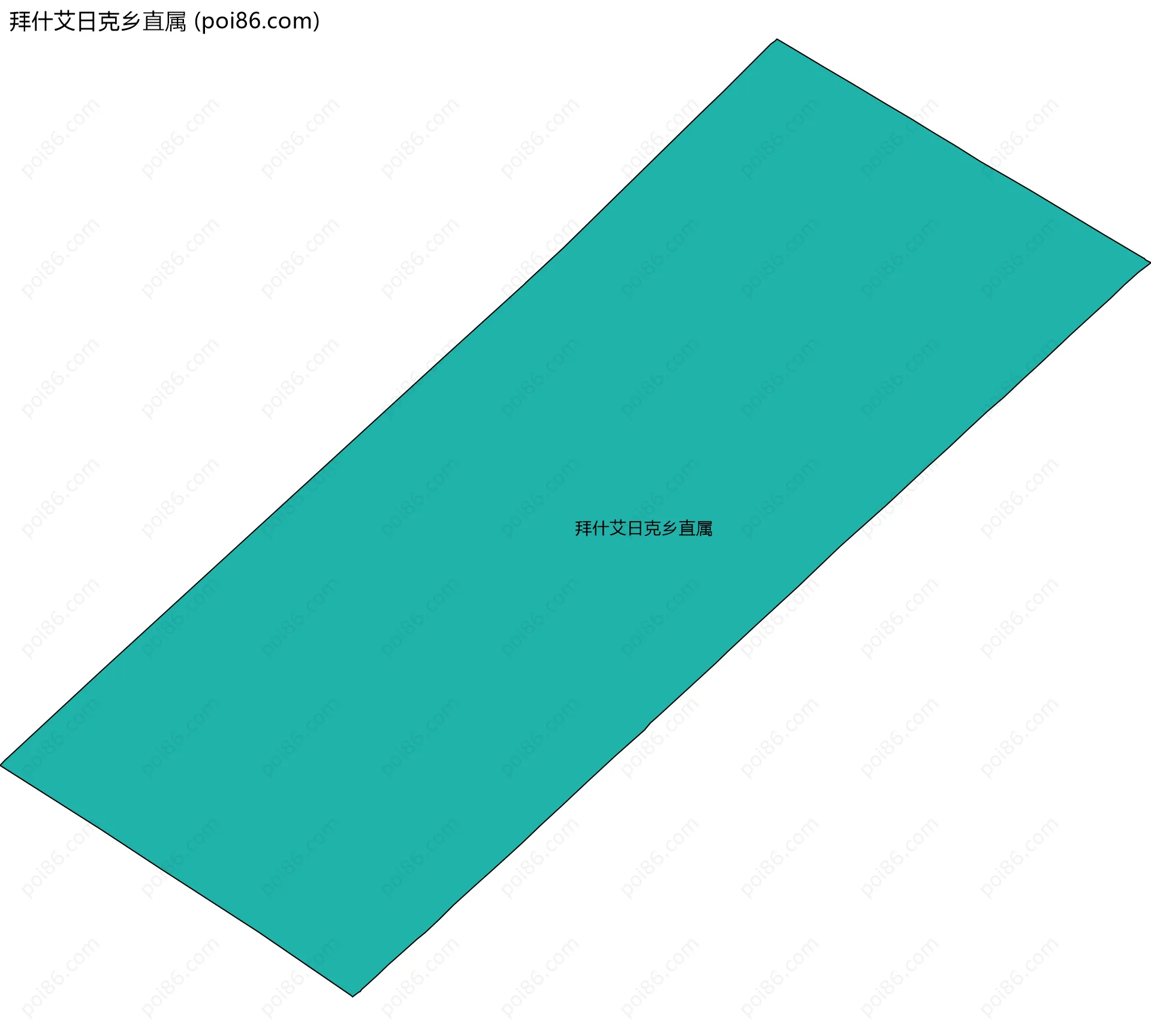 拜什艾日克乡直属边界地图