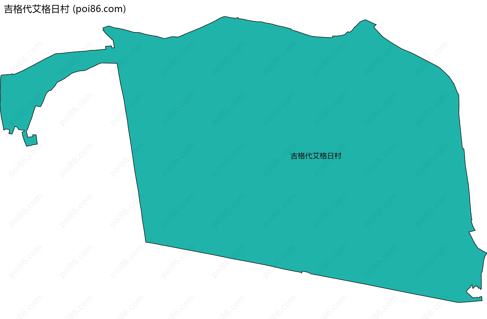 吉格代艾格日村边界地图