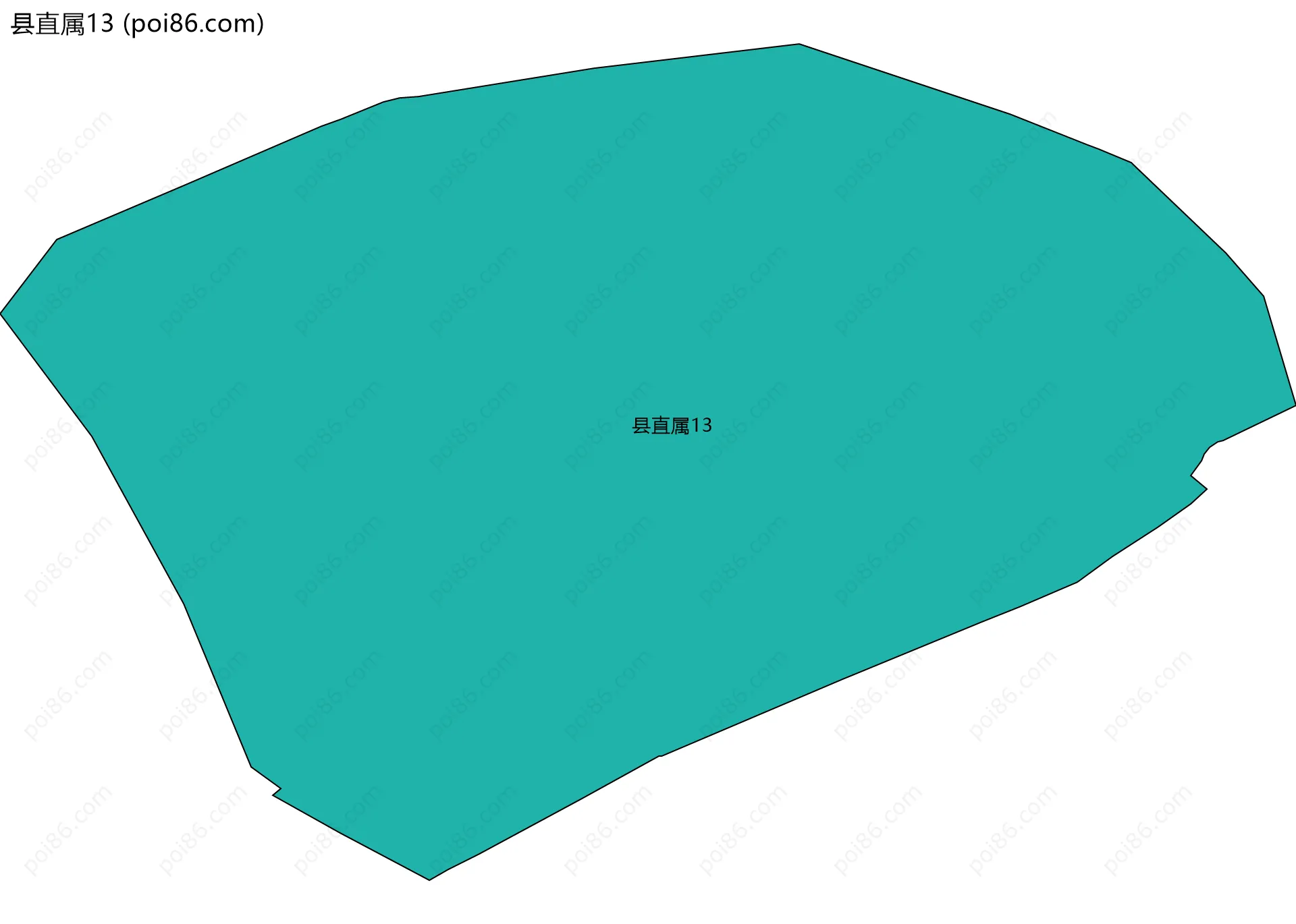 县直属13边界地图