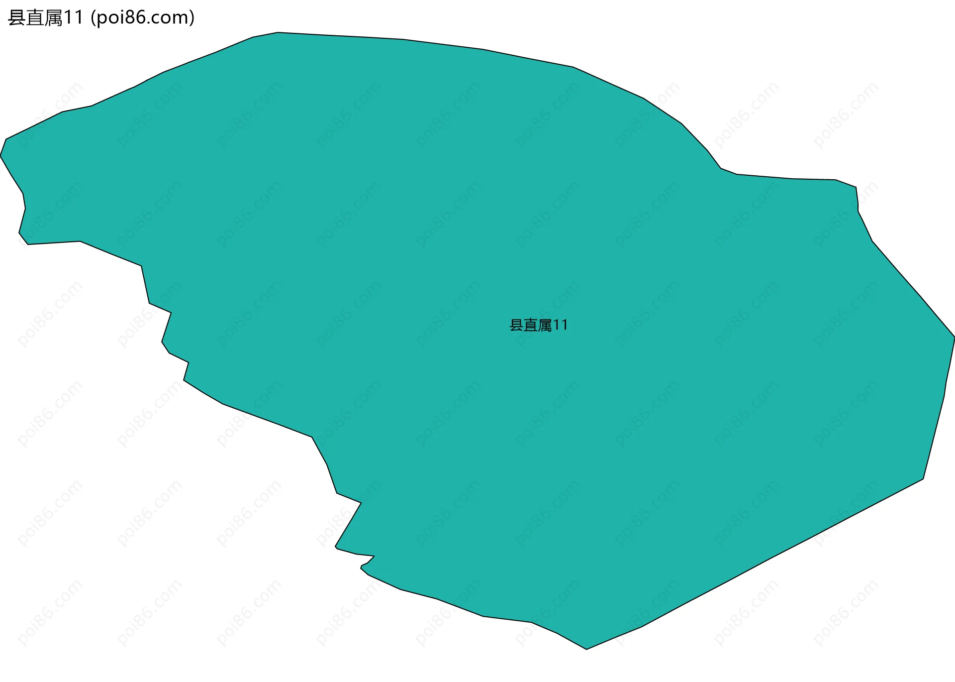 县直属11边界地图