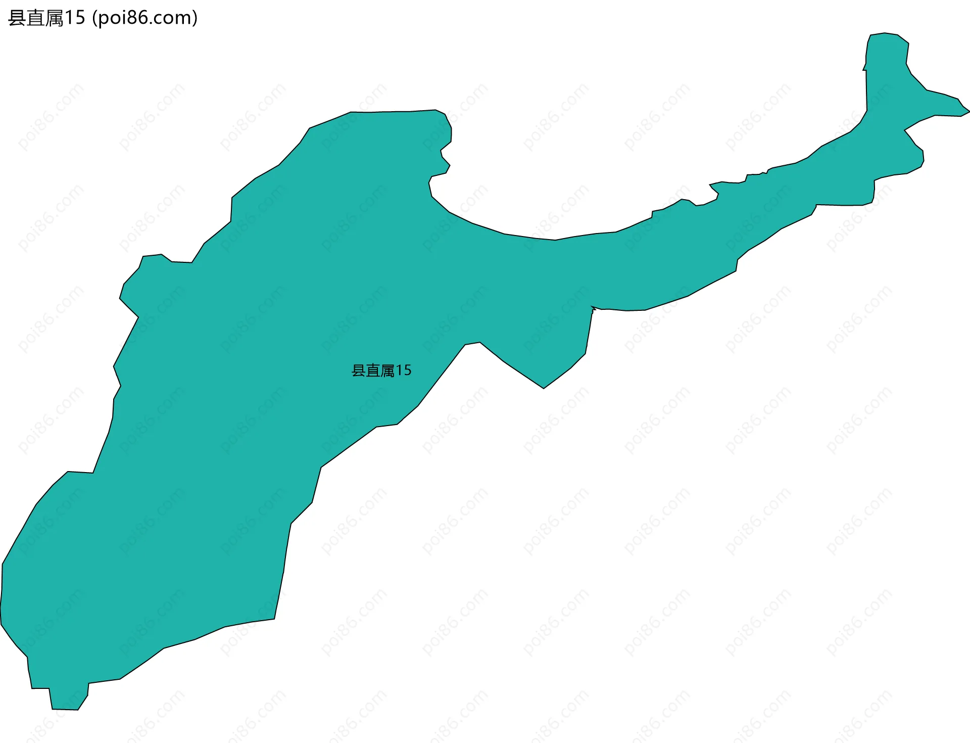 县直属15边界地图