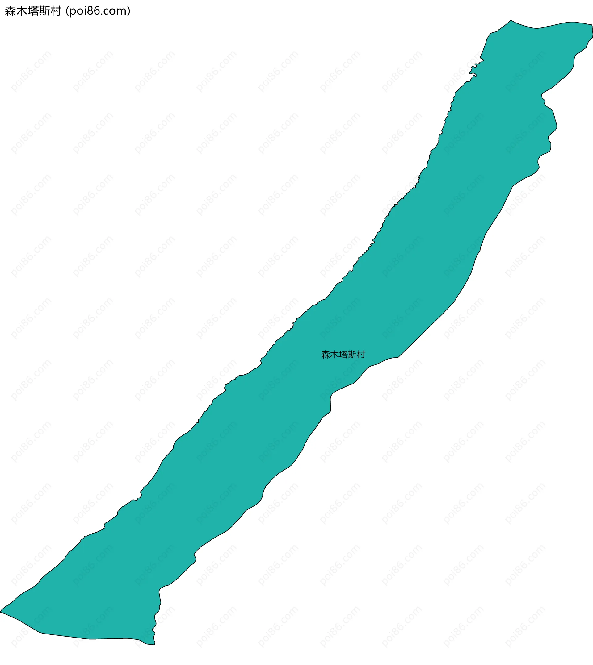 森木塔斯村边界地图