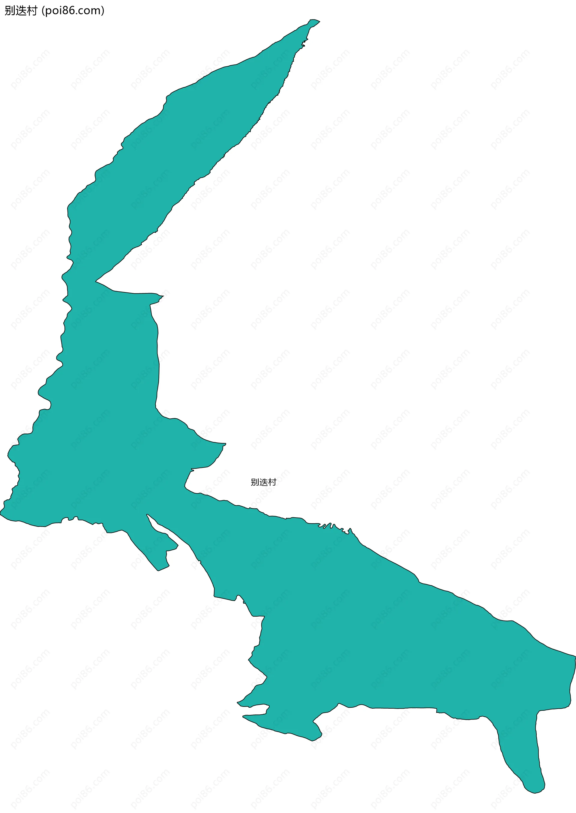 别迭村边界地图