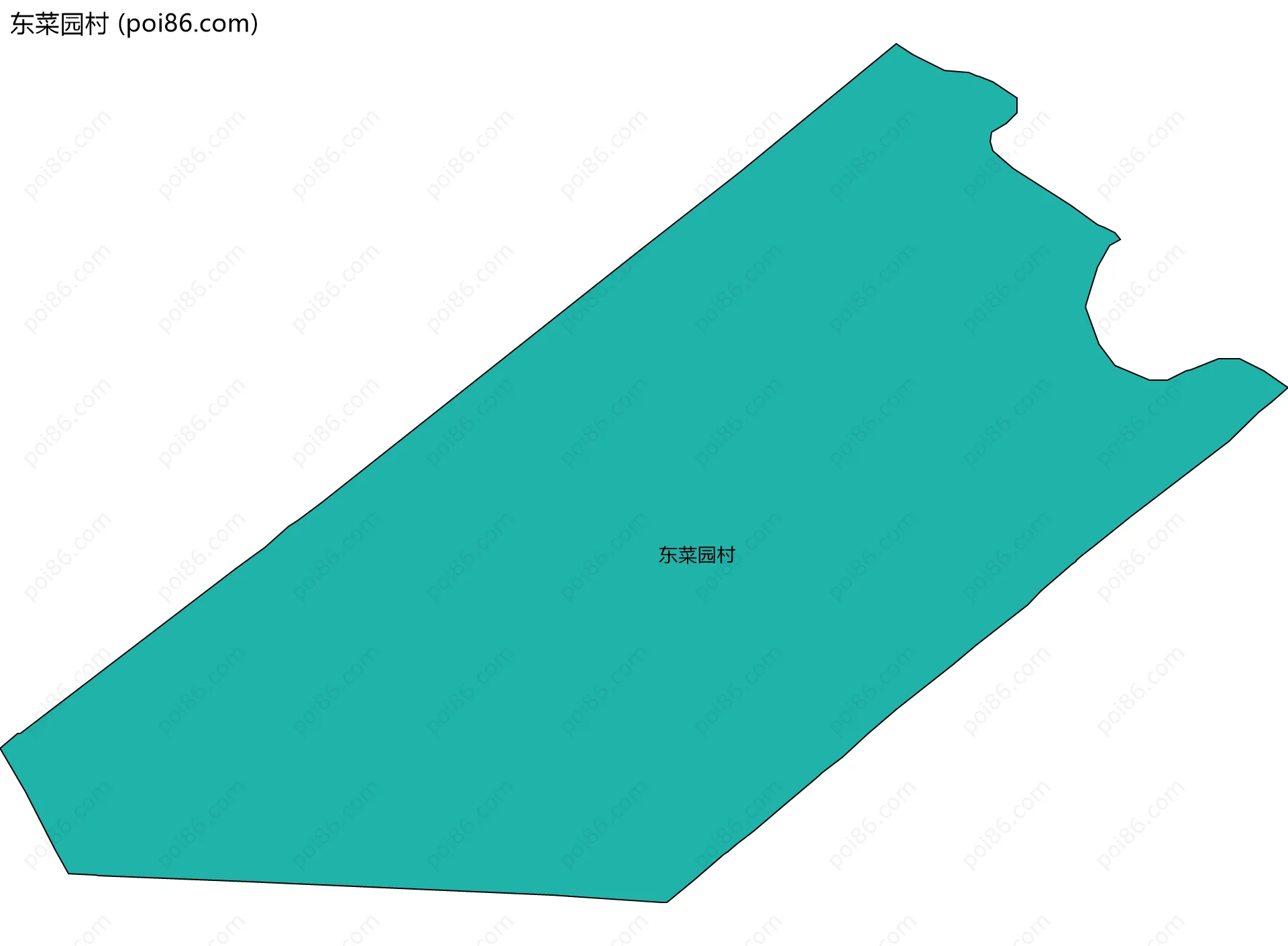 东菜园村边界地图