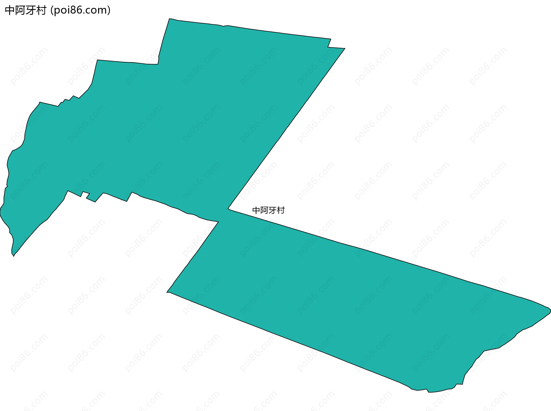 中阿牙村边界地图