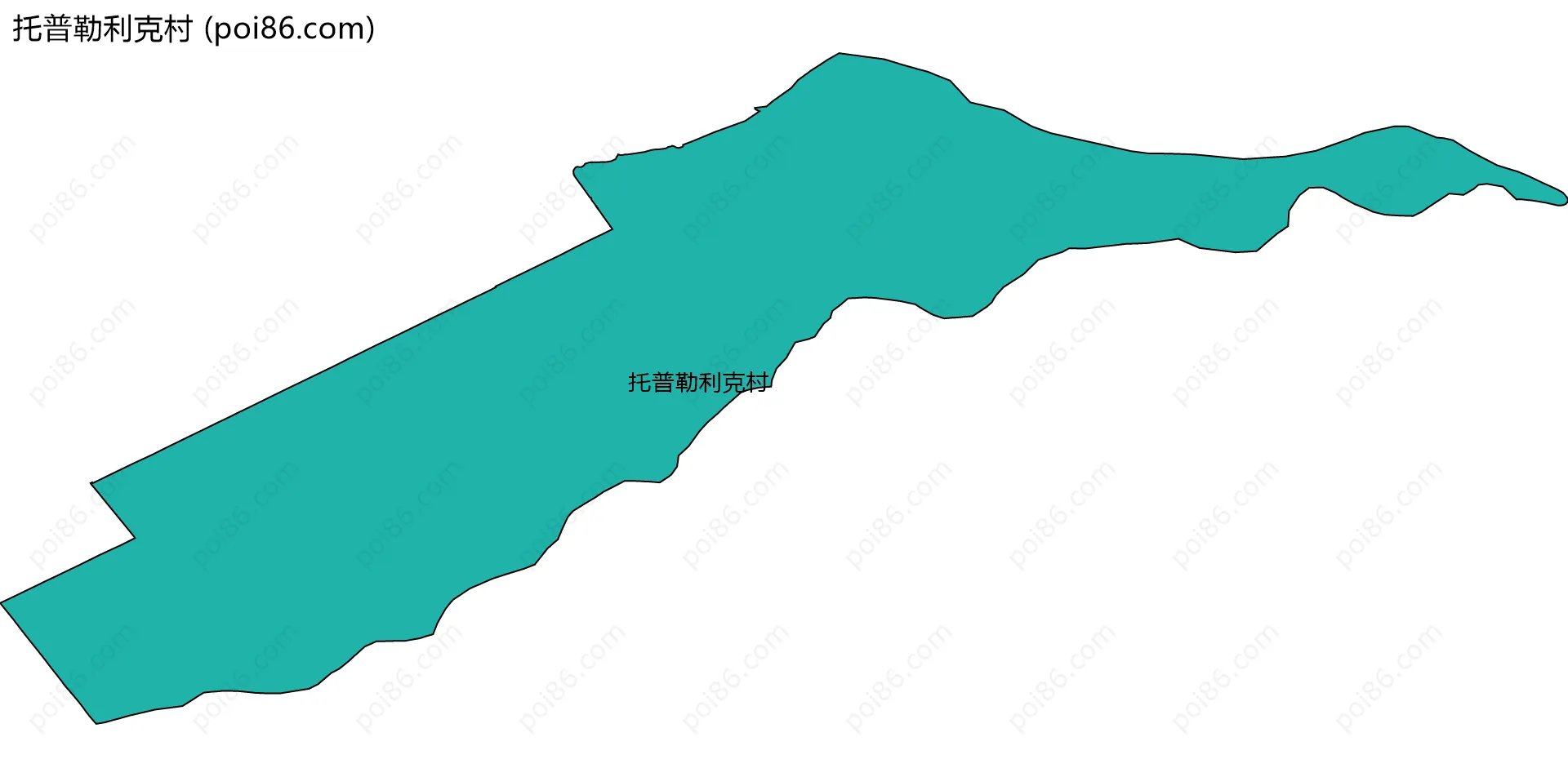 托普勒利克村边界地图