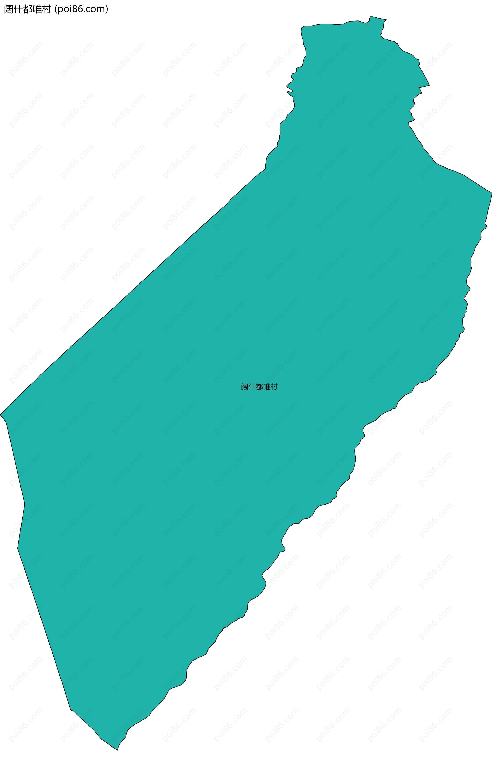 阔什都唯村边界地图