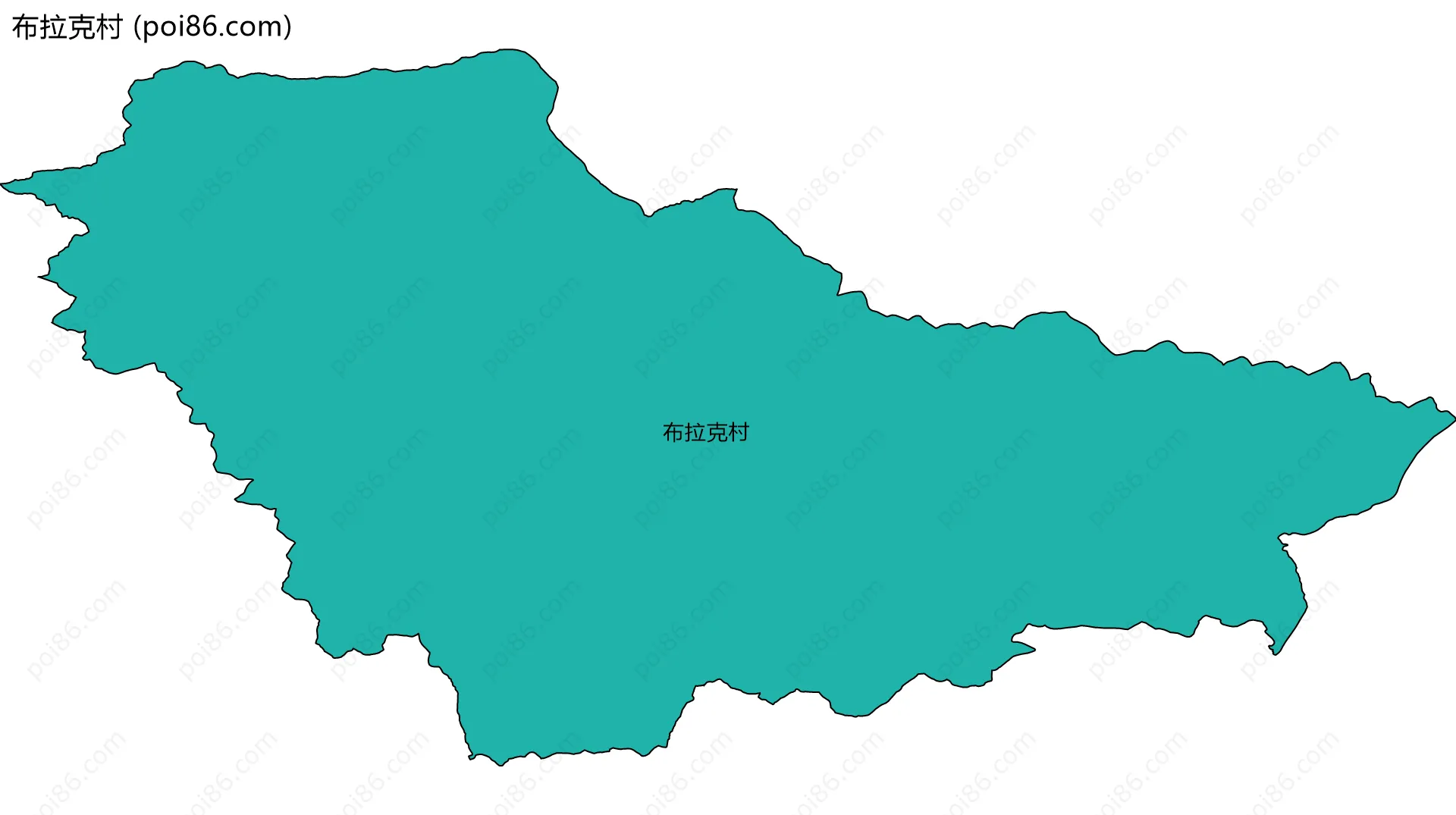 布拉克村边界地图
