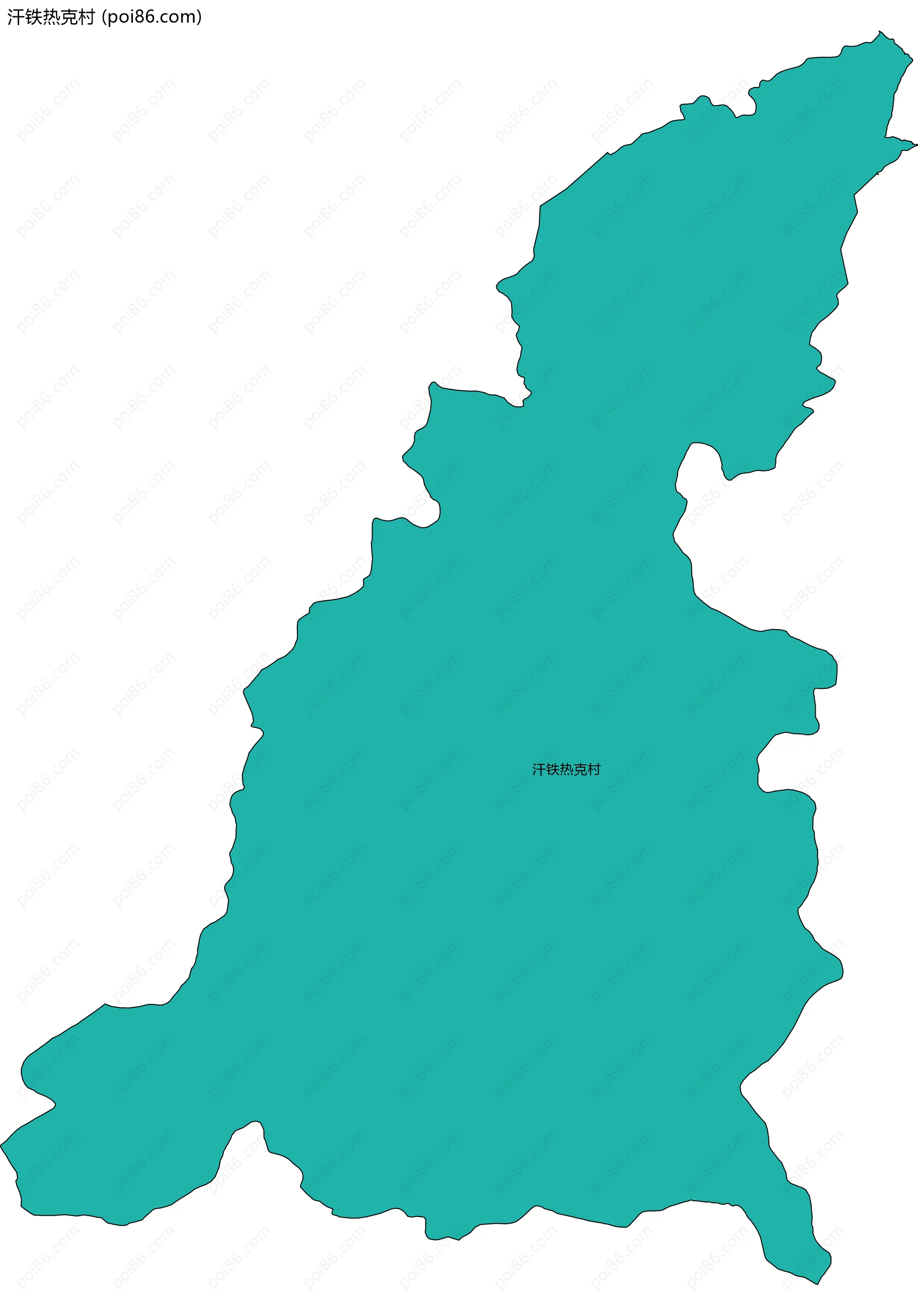 汗铁热克村边界地图