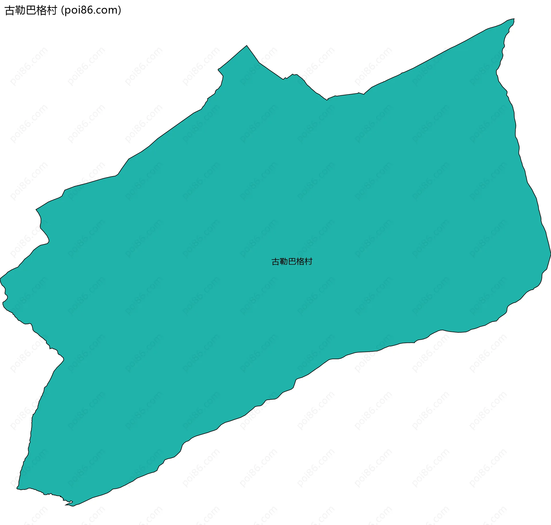 古勒巴格村边界地图