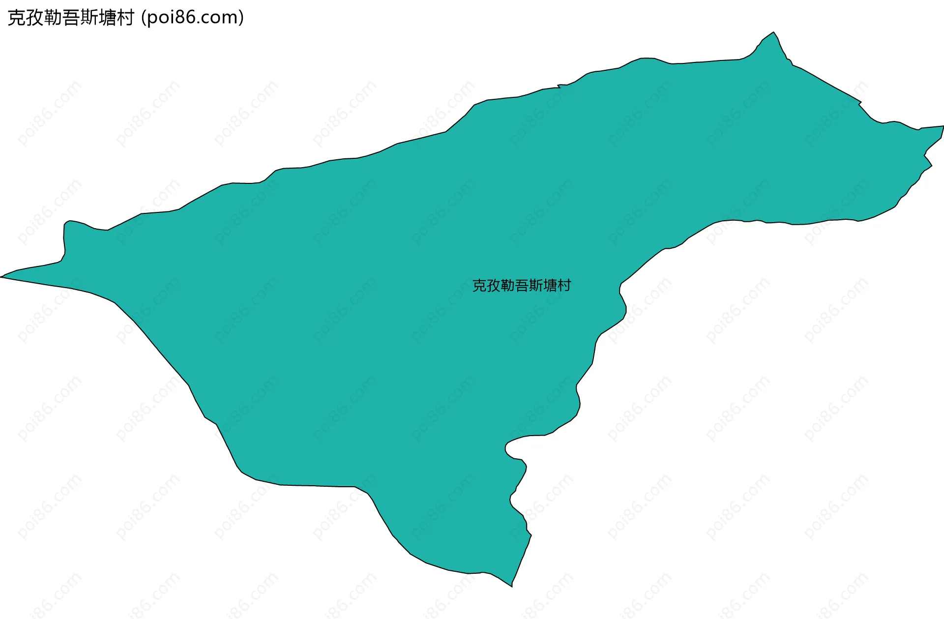 克孜勒吾斯塘村边界地图