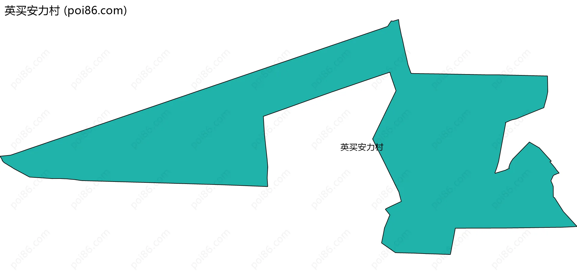 英买安力村边界地图