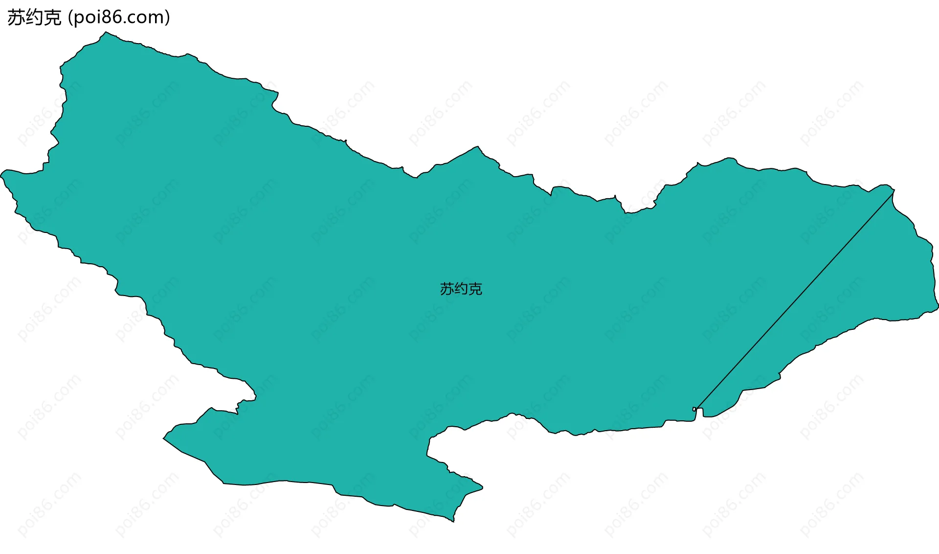 苏约克边界地图