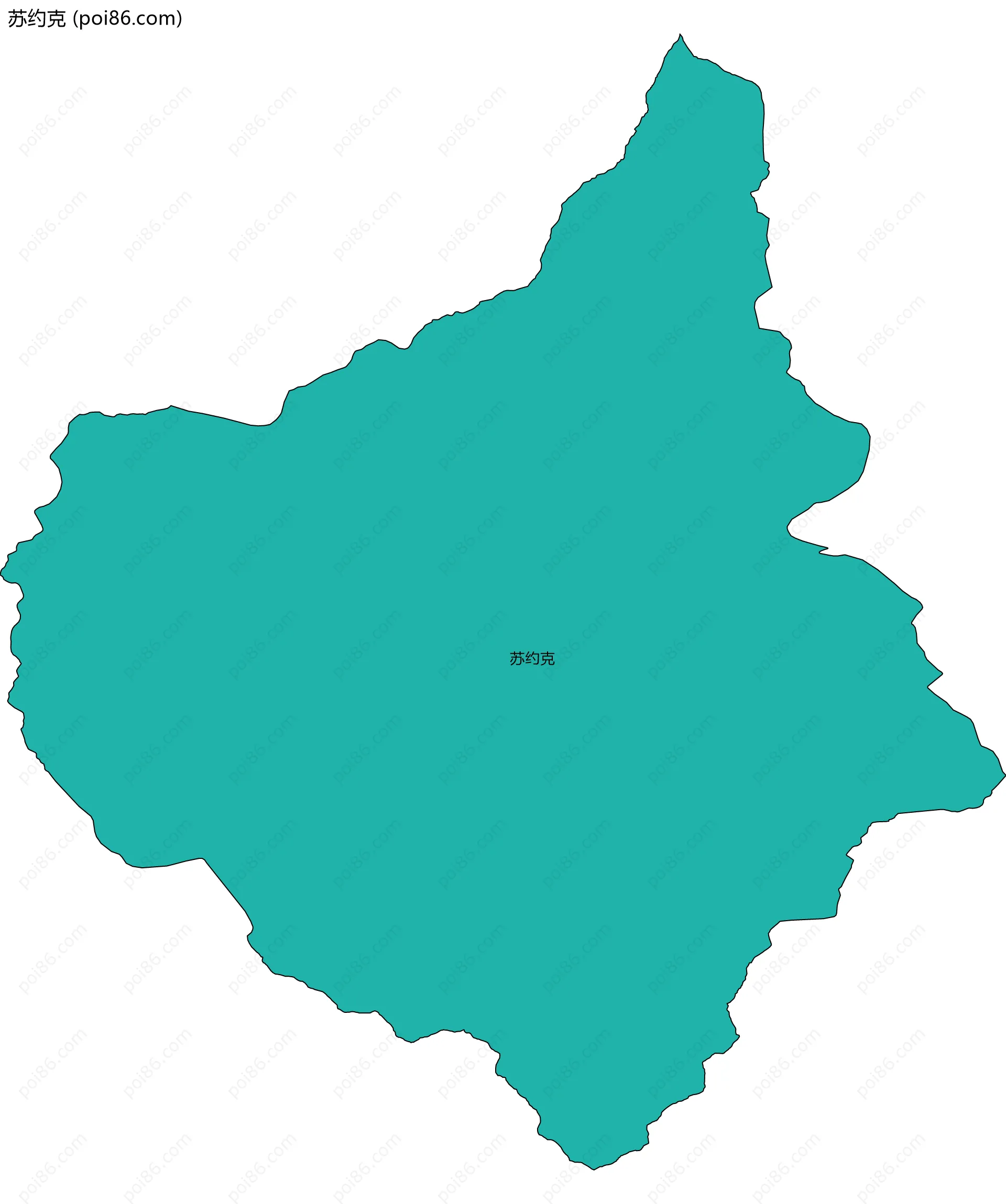 苏约克边界地图