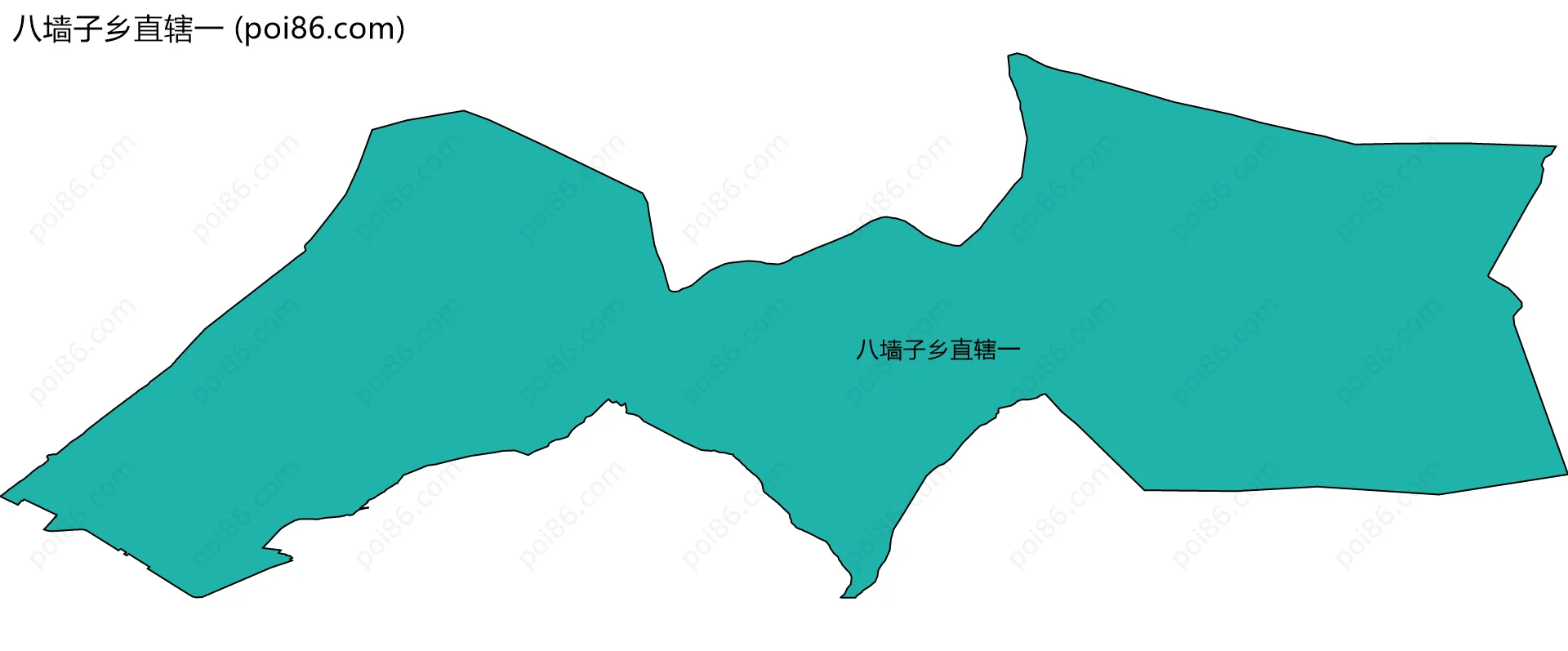 八墙子乡直辖一边界地图