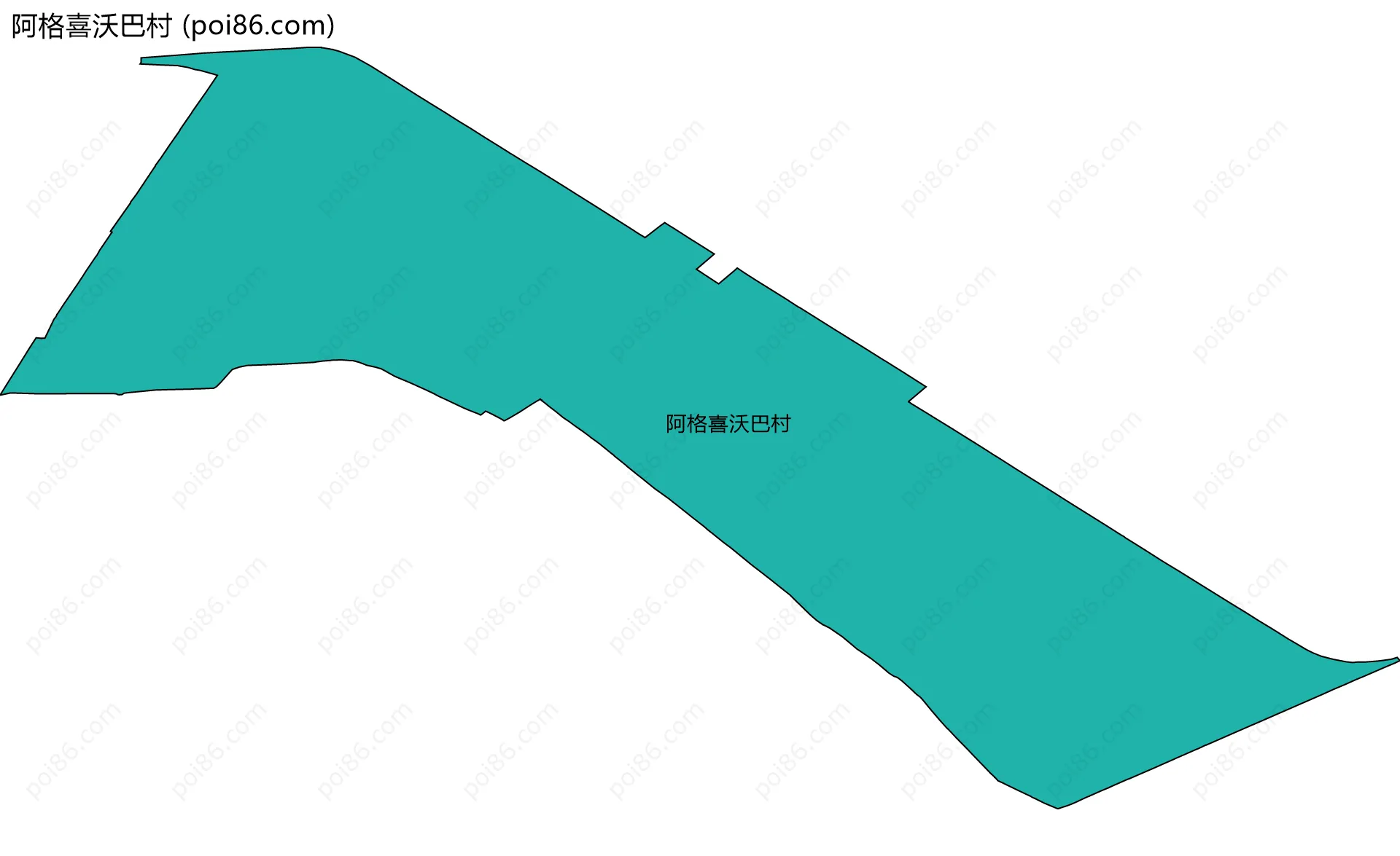 阿格喜沃巴村边界地图