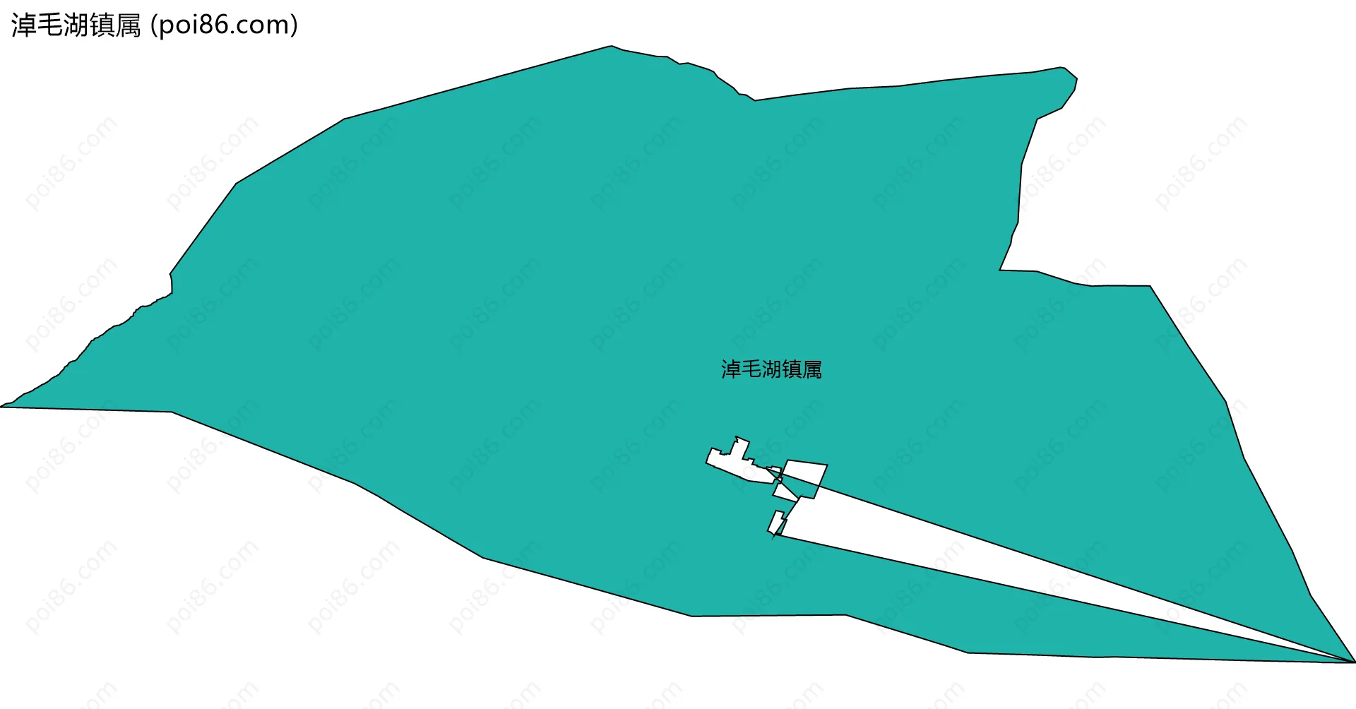 淖毛湖镇属边界地图