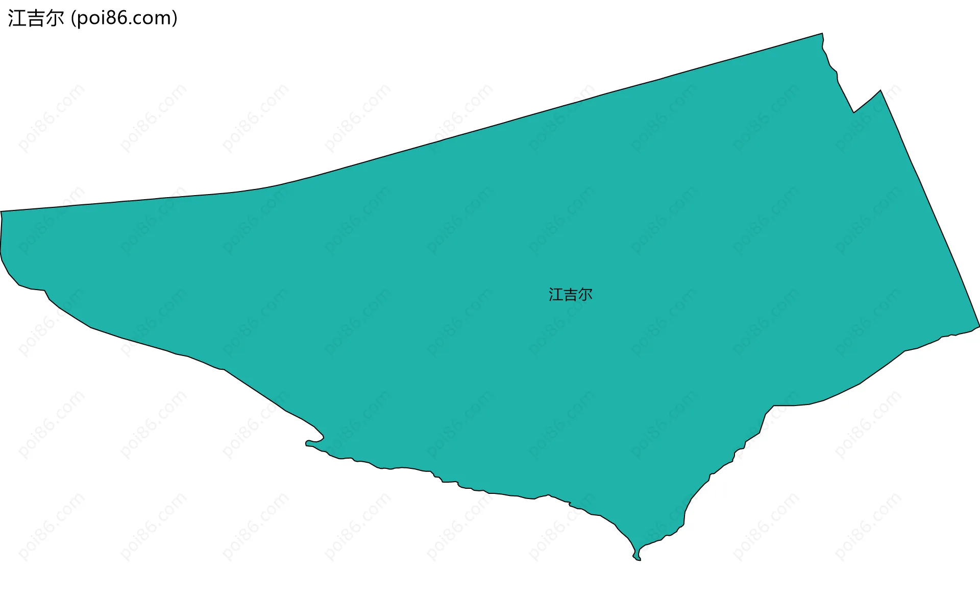 江吉尔边界地图