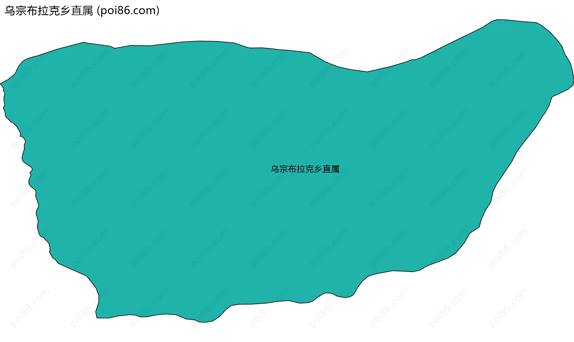 乌宗布拉克乡直属边界地图