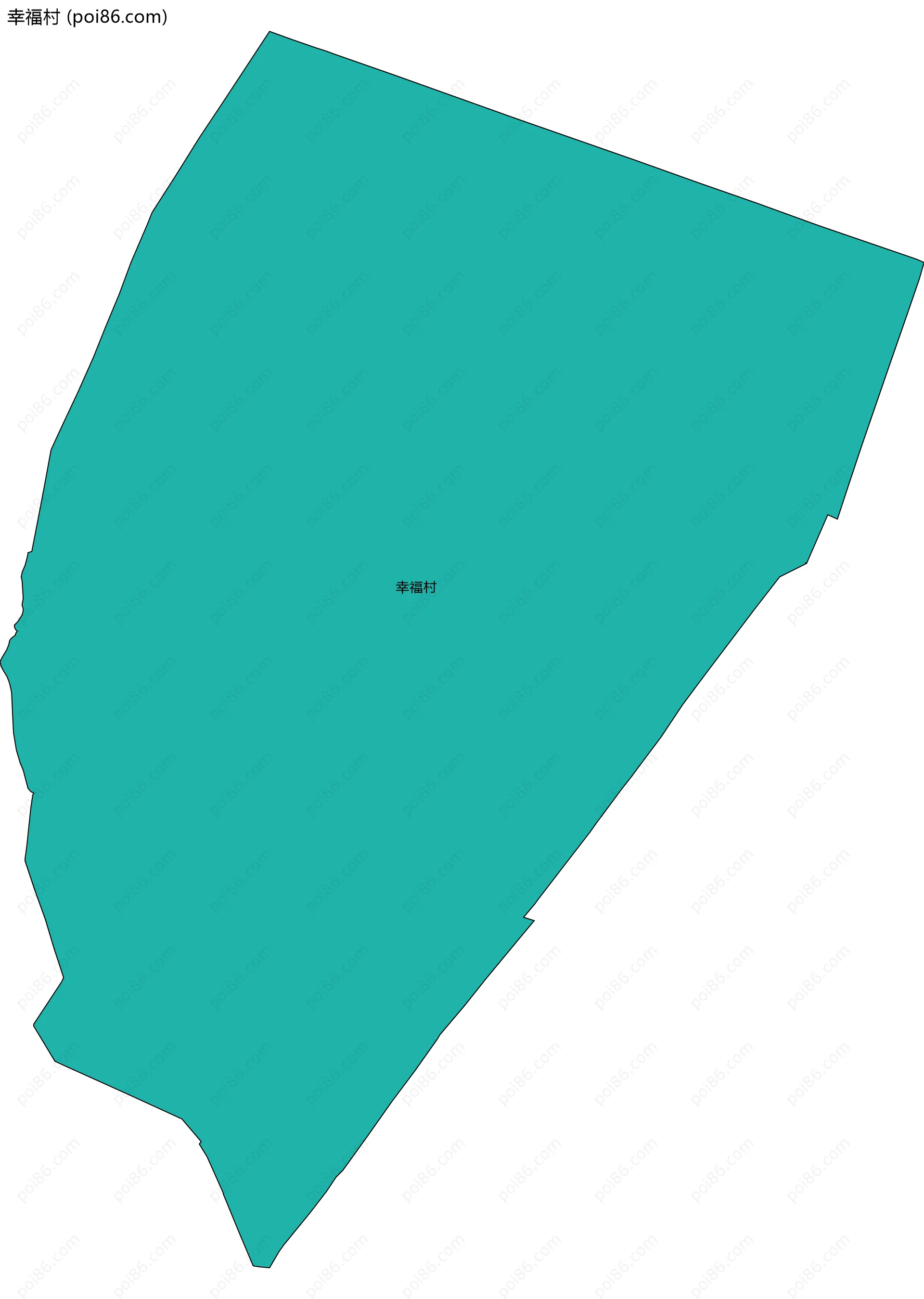 幸福村边界地图