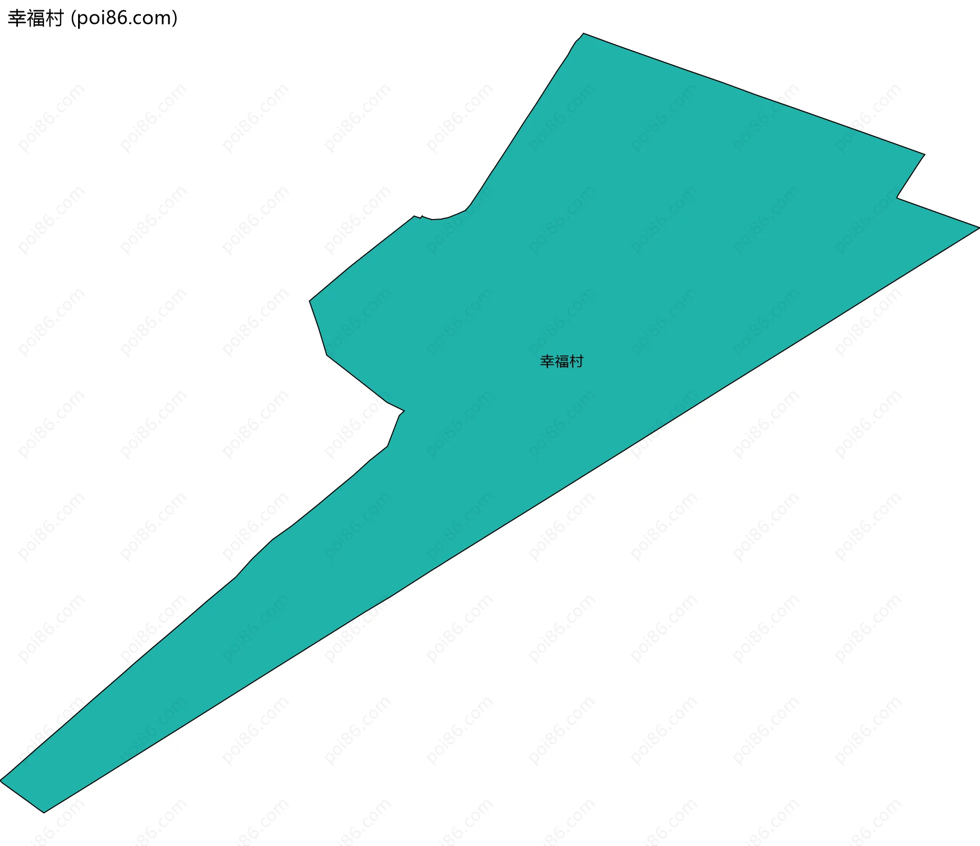 幸福村边界地图