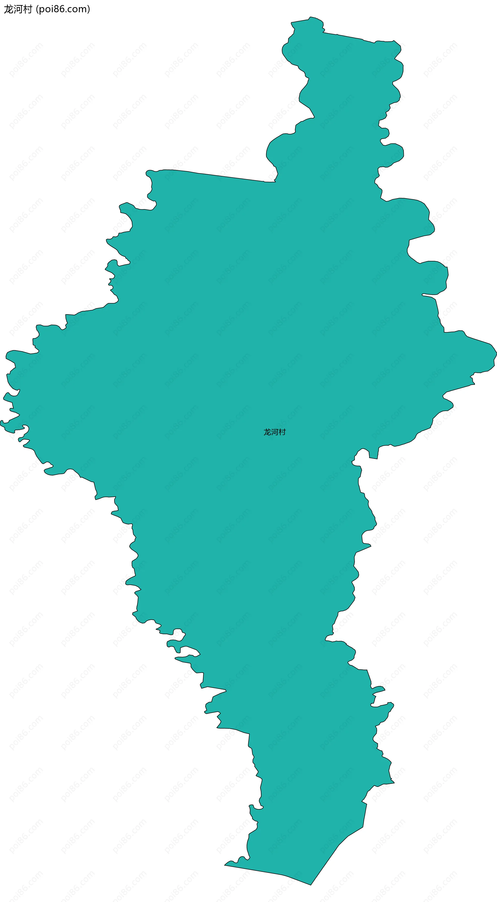 龙河村边界地图