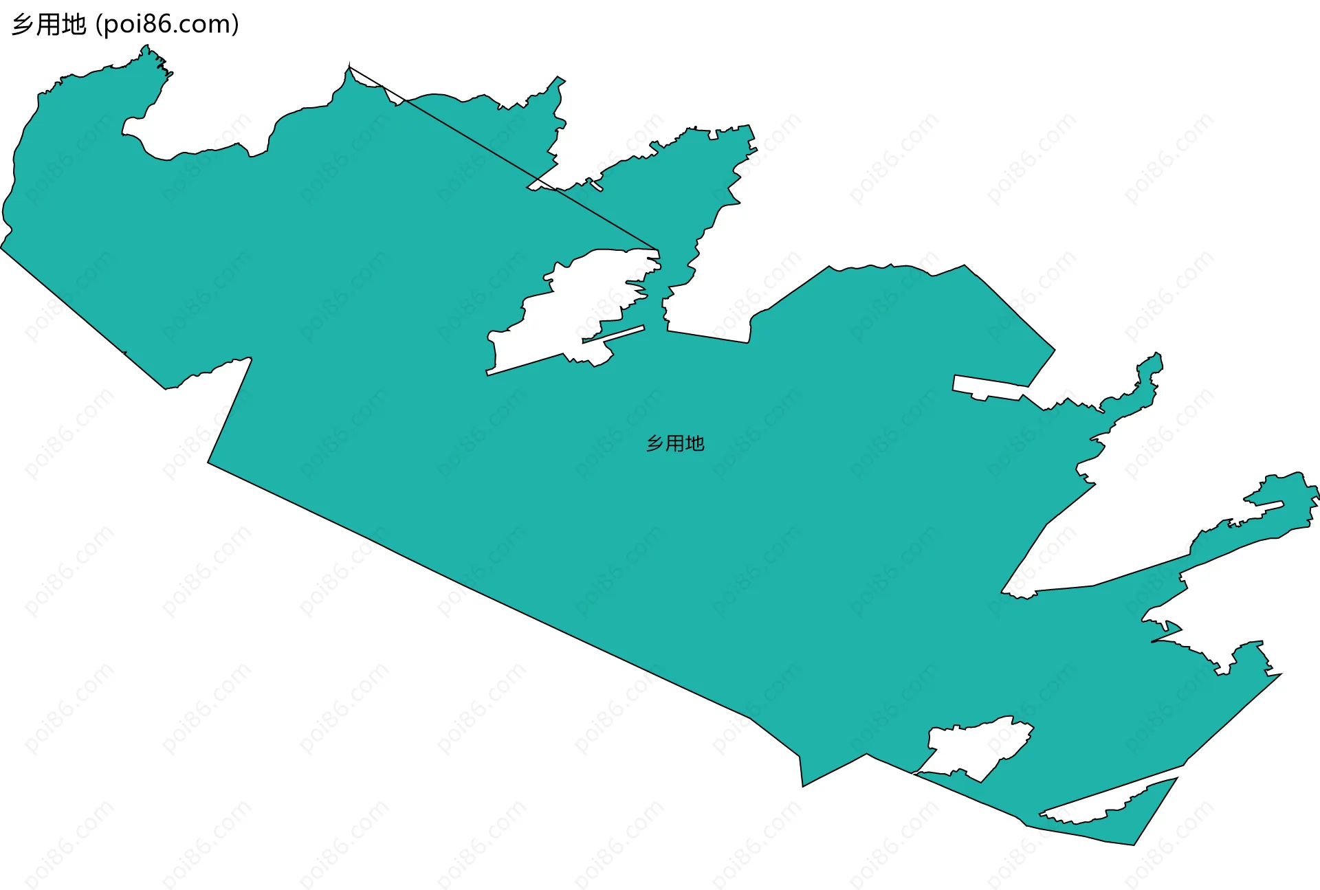 乡用地边界地图