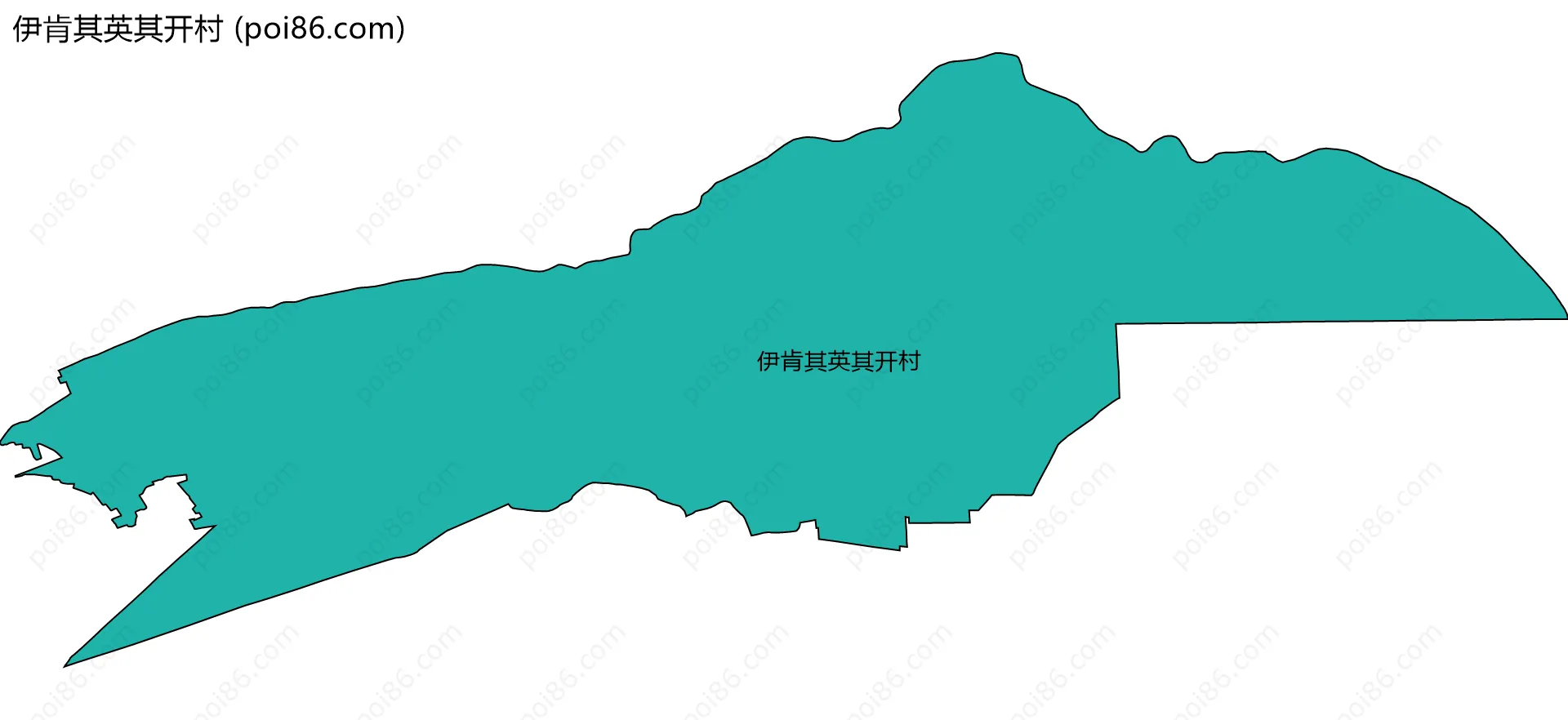 伊肯其英其开村边界地图