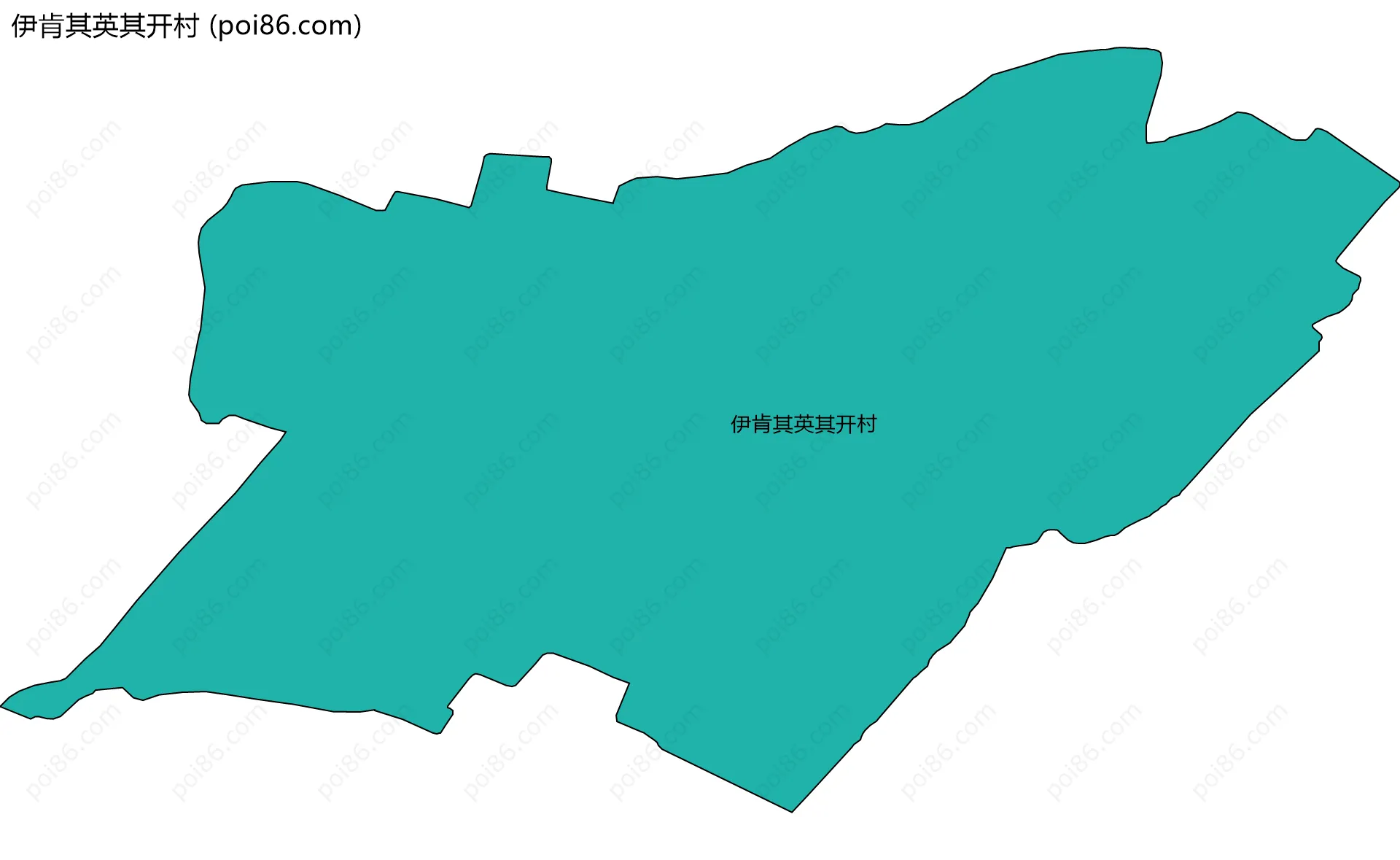 伊肯其英其开村边界地图