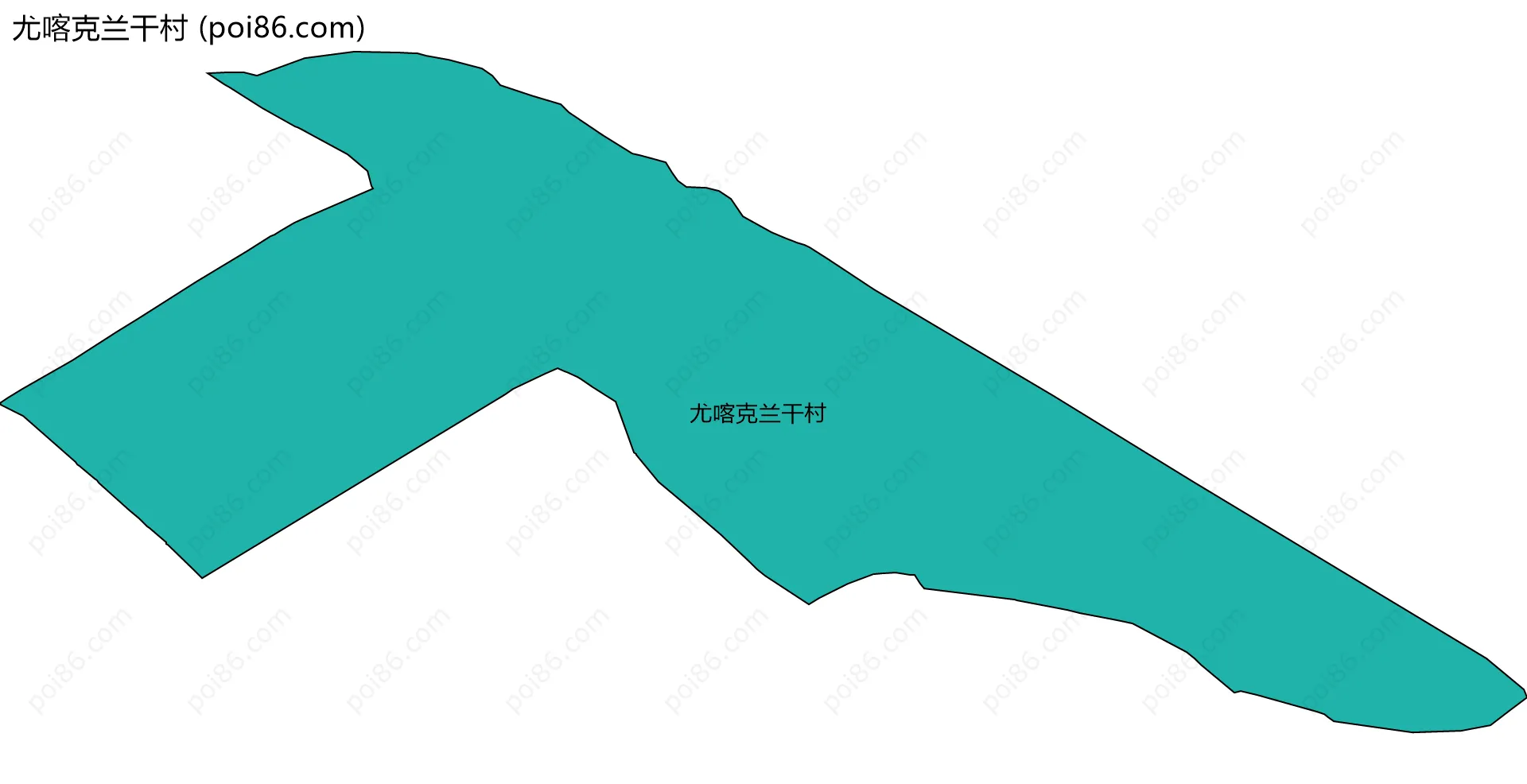 尤喀克兰干村边界地图