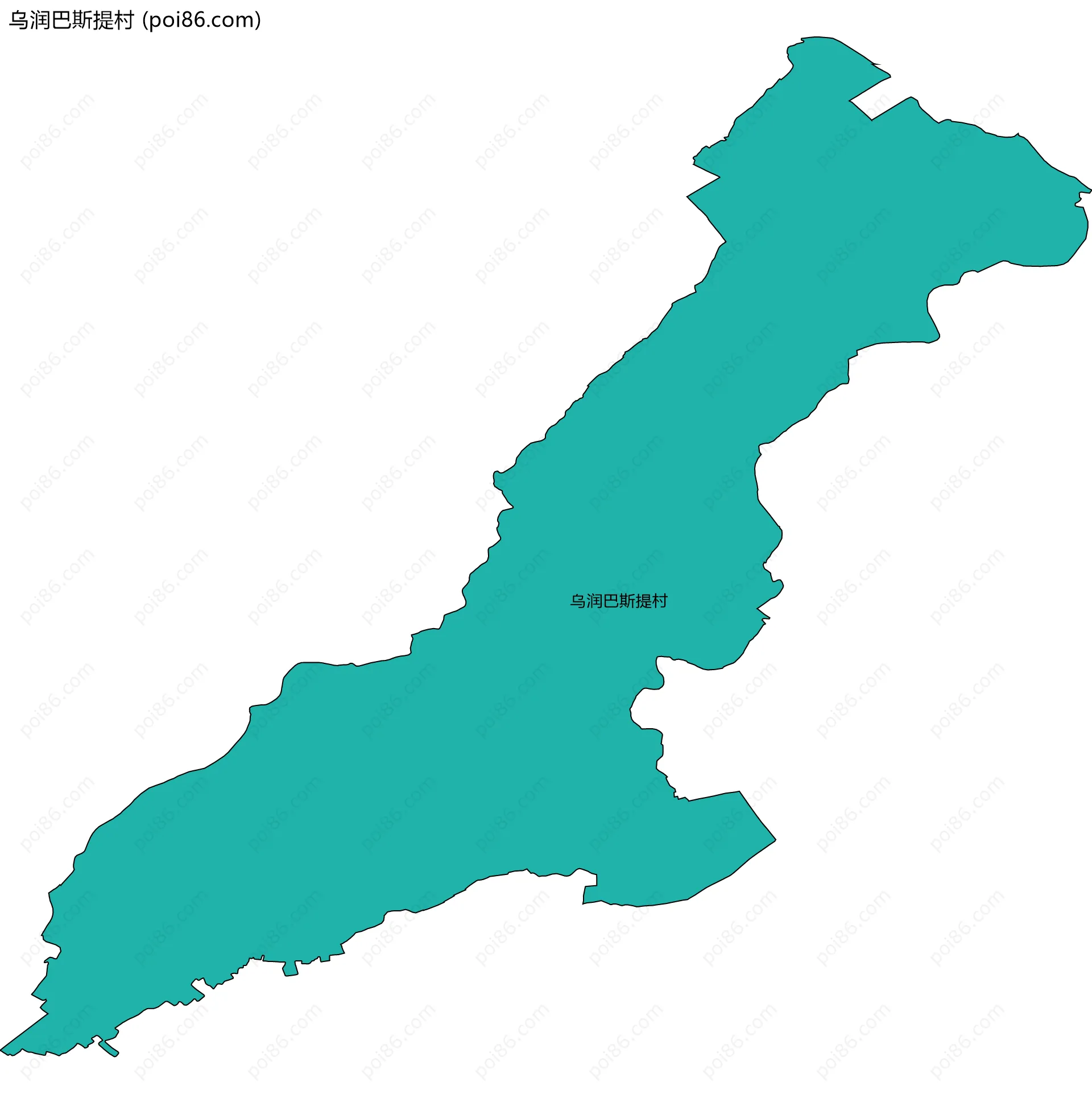 乌润巴斯提村边界地图