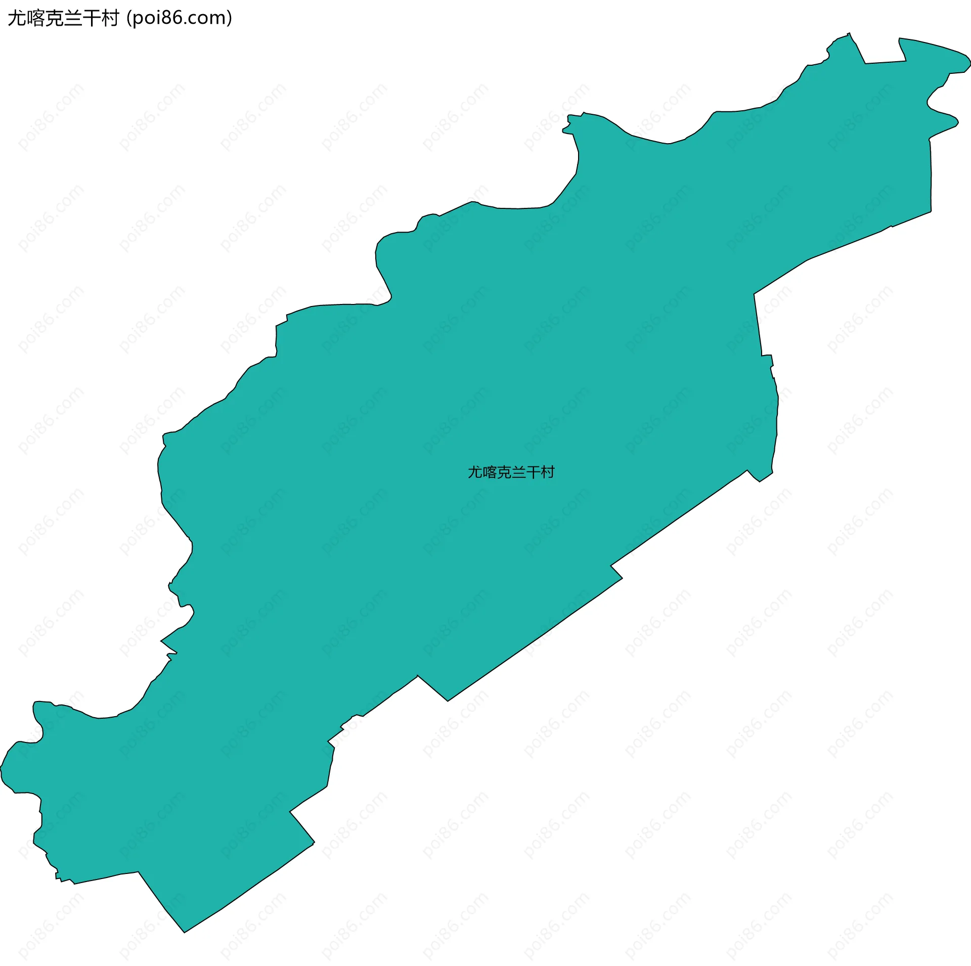 尤喀克兰干村边界地图