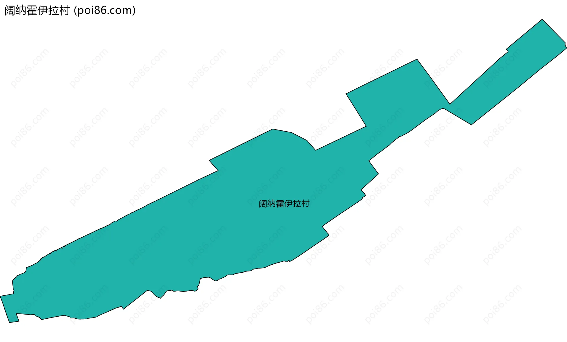 阔纳霍伊拉村边界地图