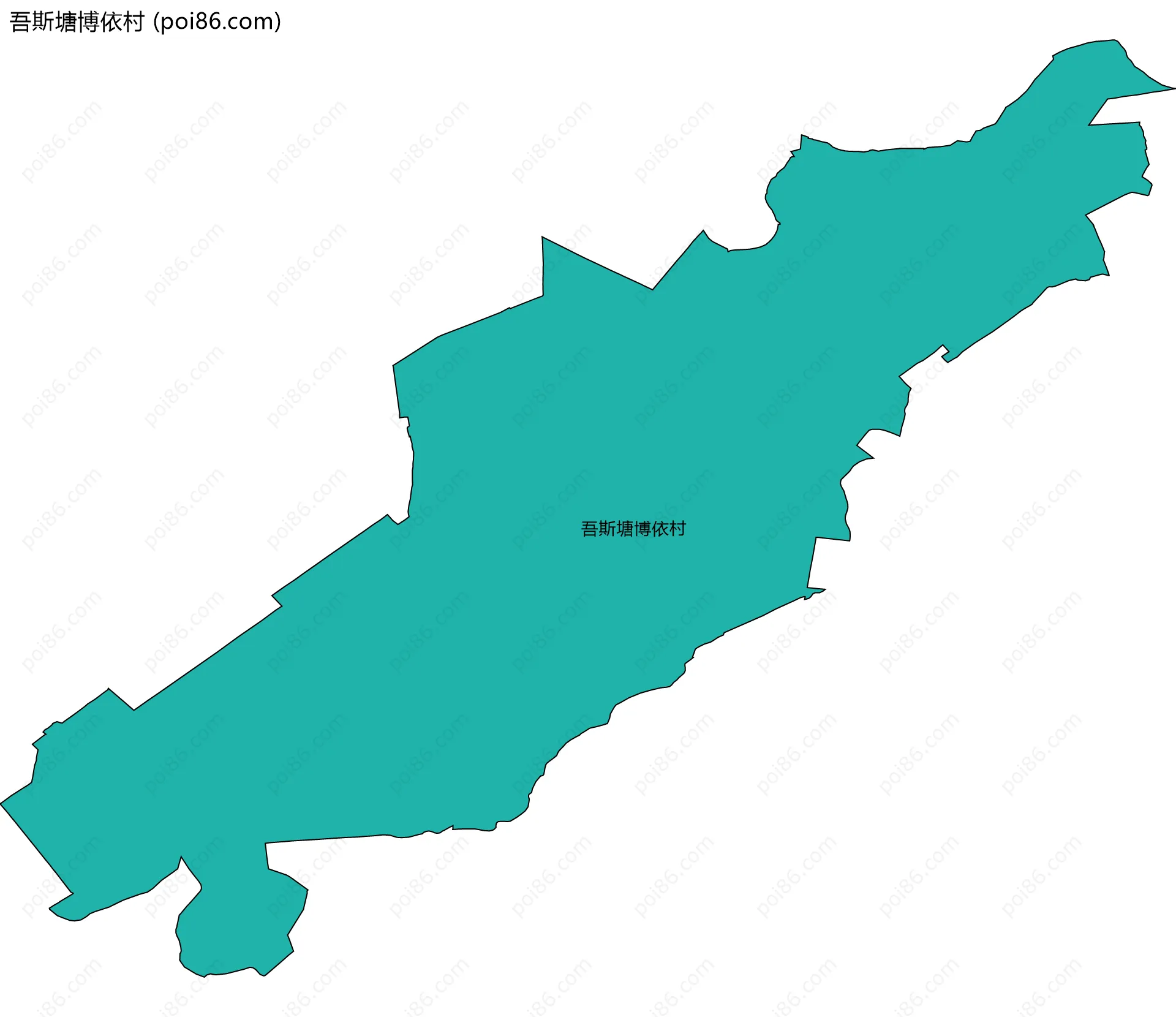 吾斯塘博依村边界地图