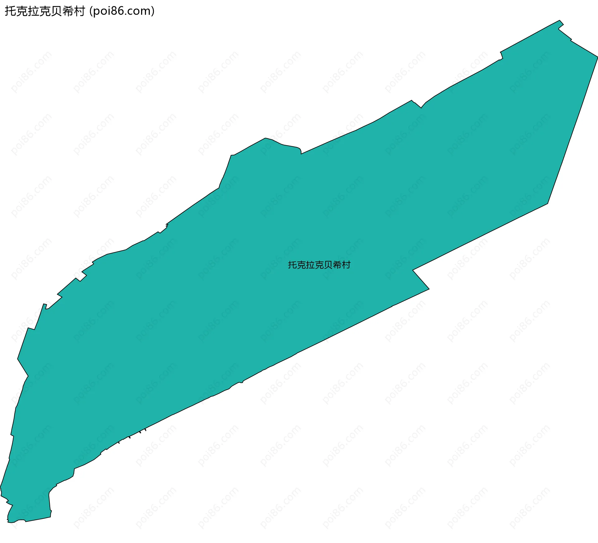 托克拉克贝希村边界地图
