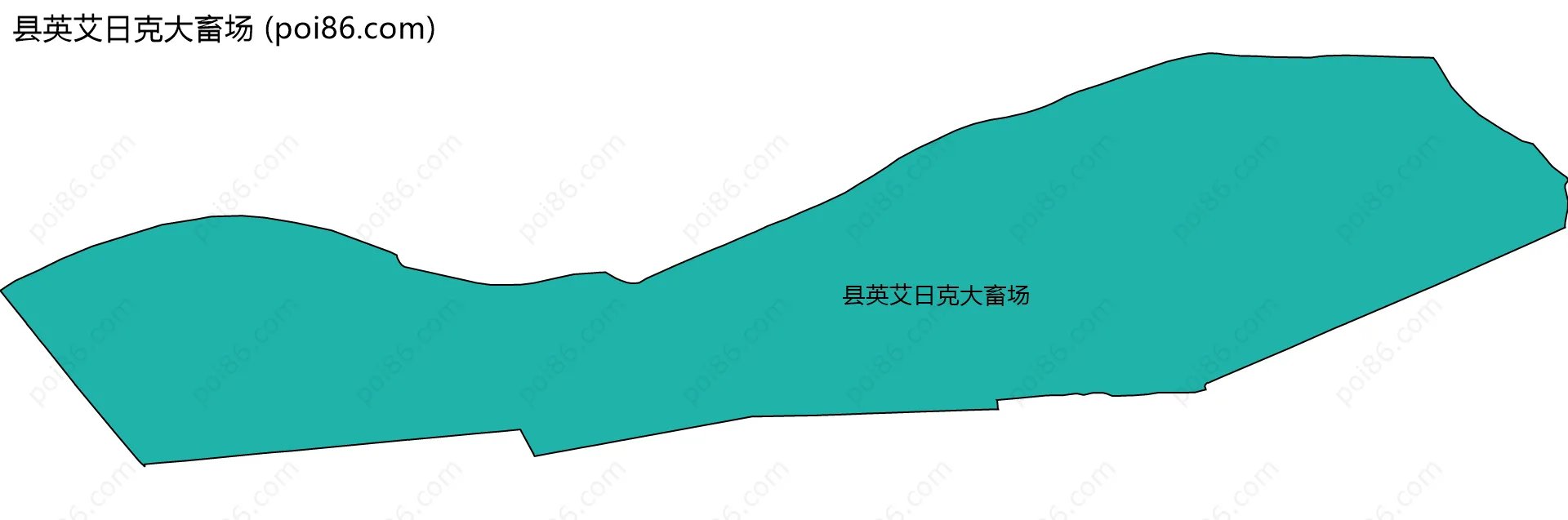 县英艾日克大畜场边界地图