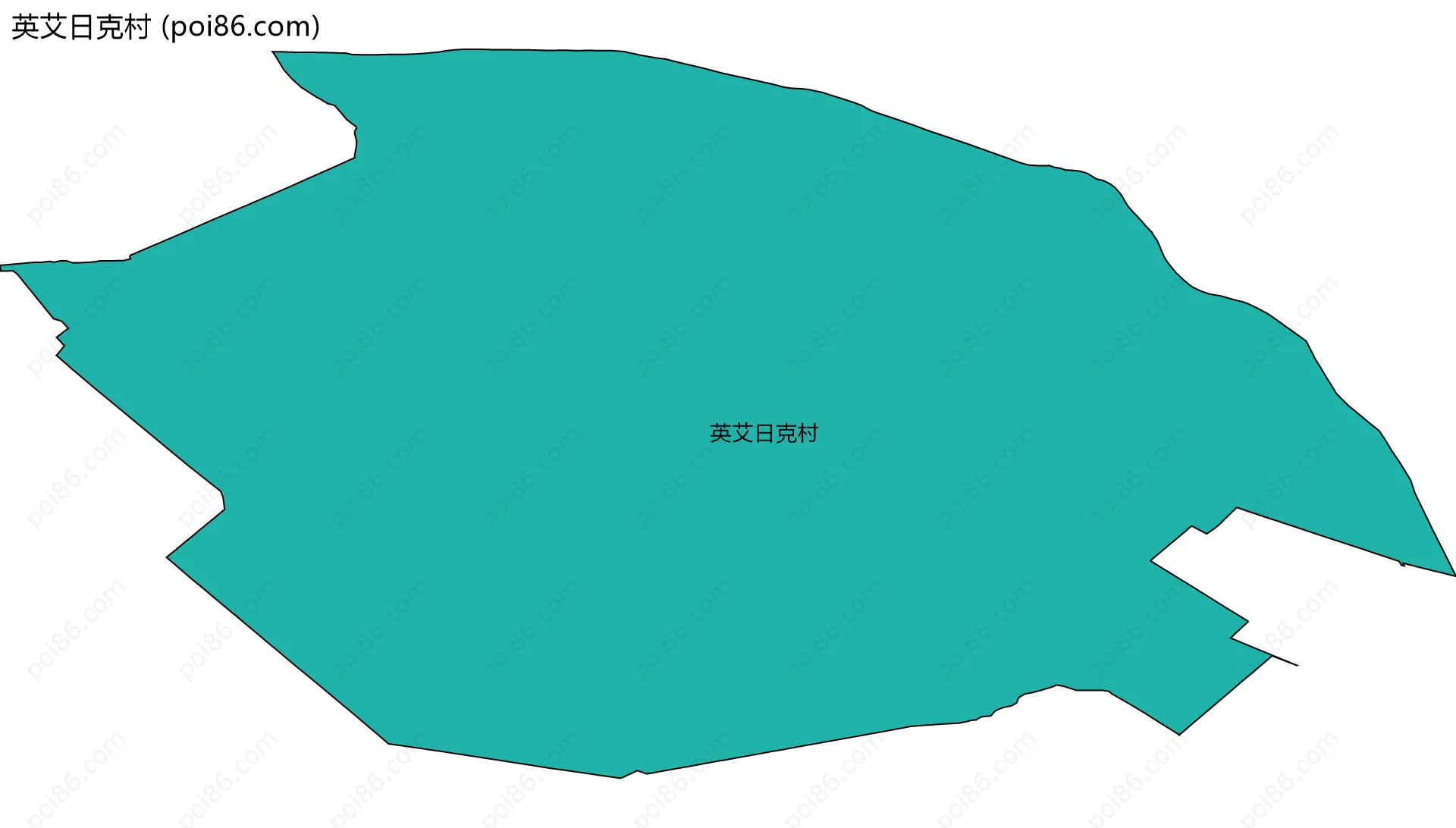 英艾日克村边界地图