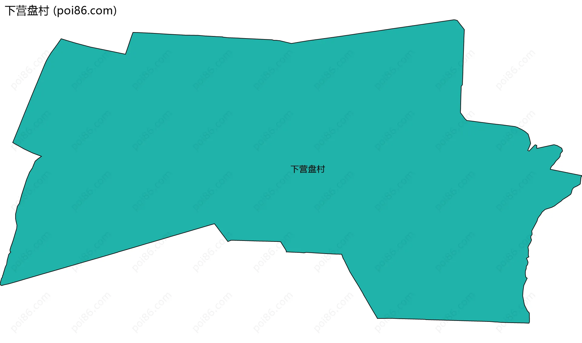下营盘村边界地图