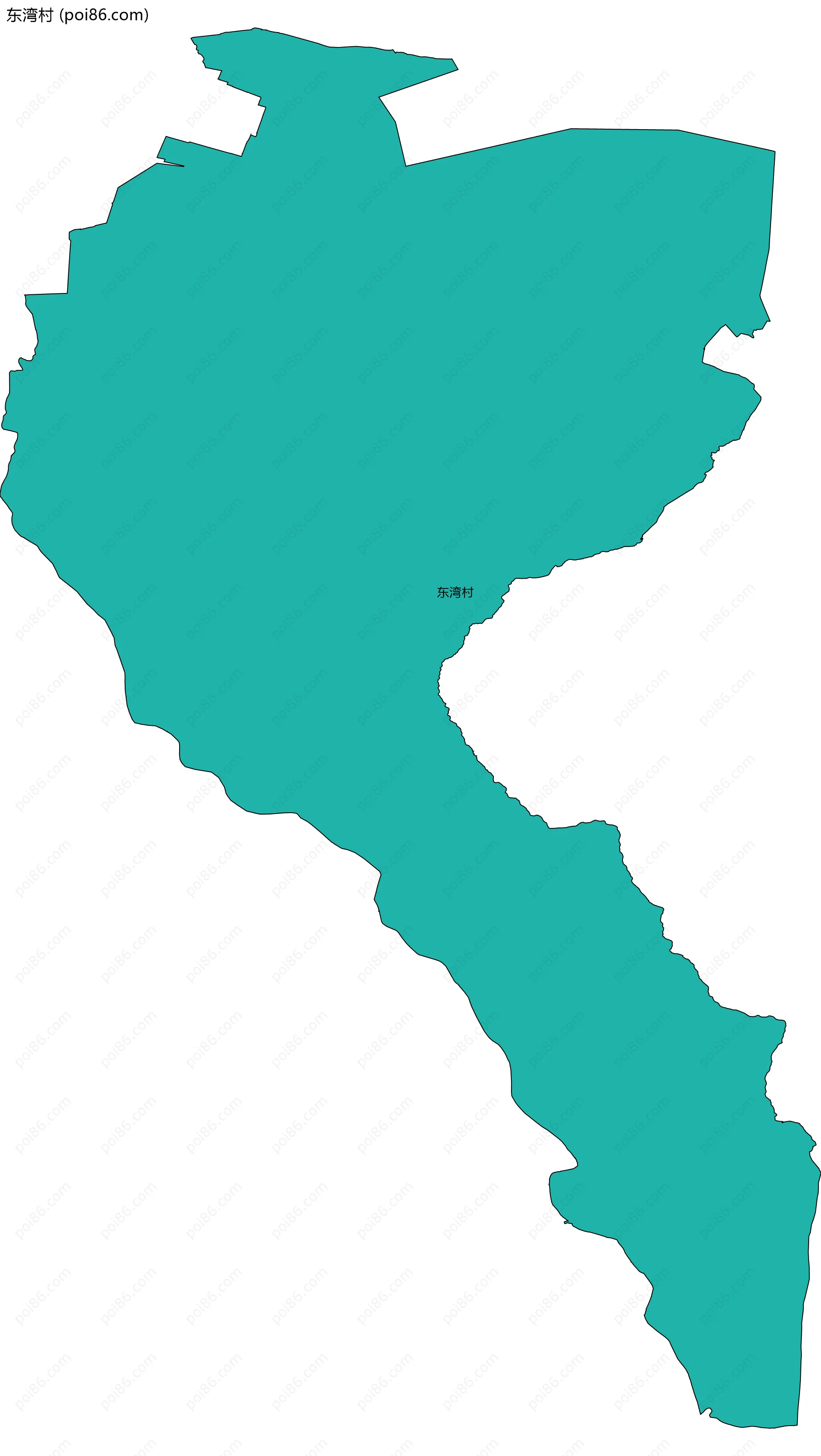 东湾村边界地图