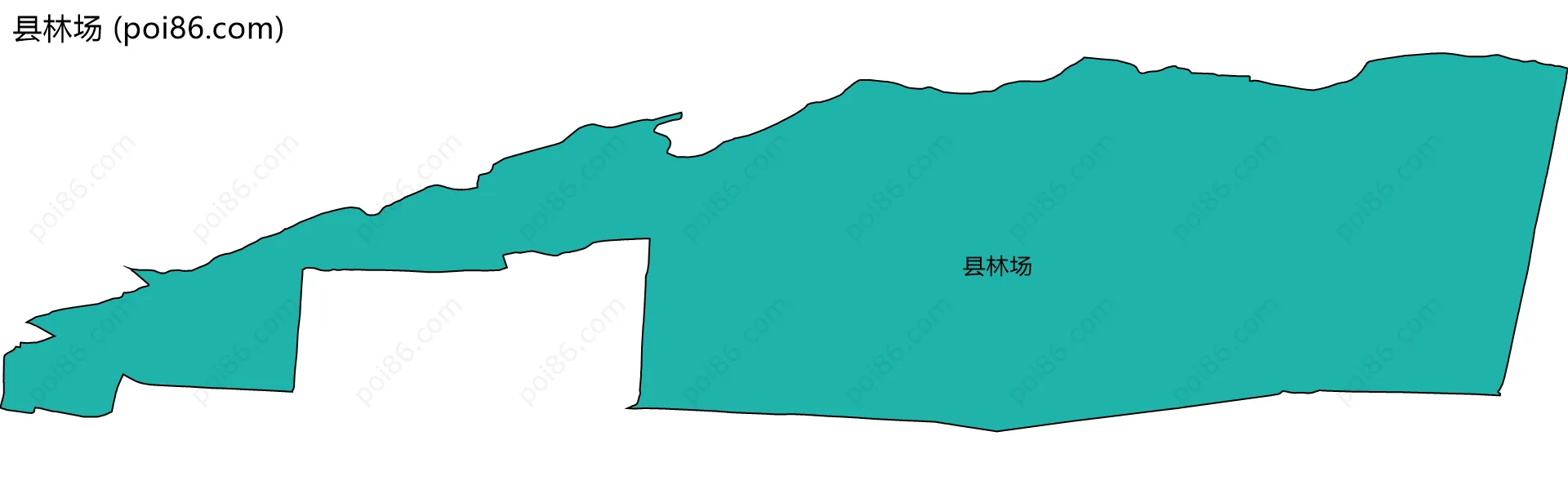 县林场边界地图