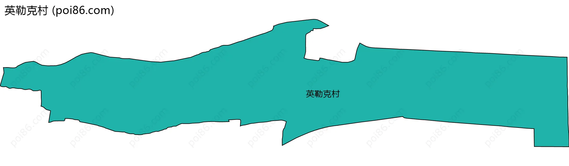 英勒克村边界地图