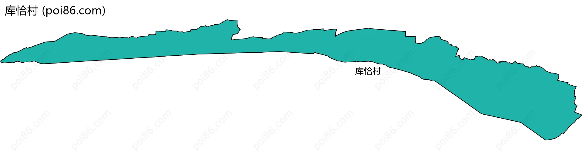 库恰村边界地图