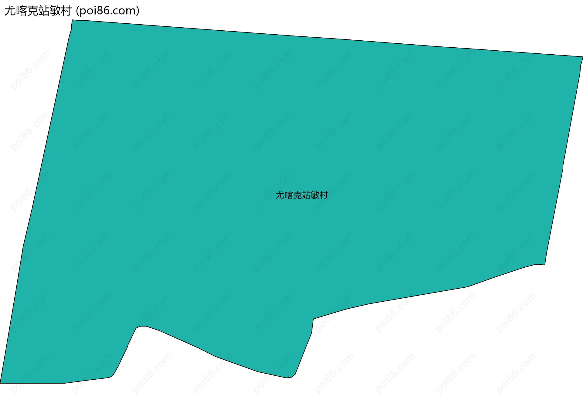 尤喀克站敏村边界地图