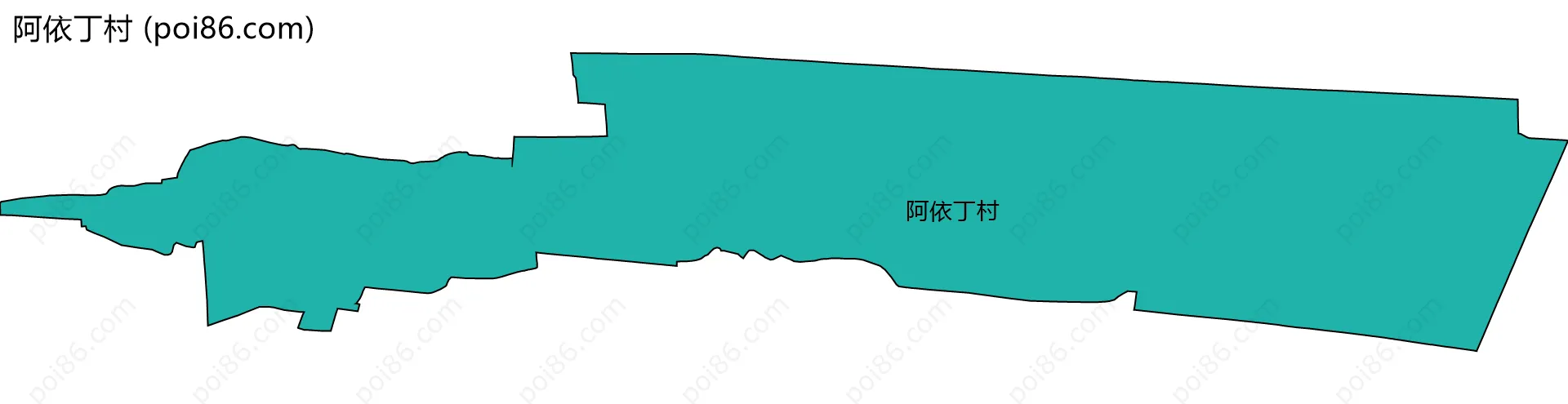 阿依丁村边界地图