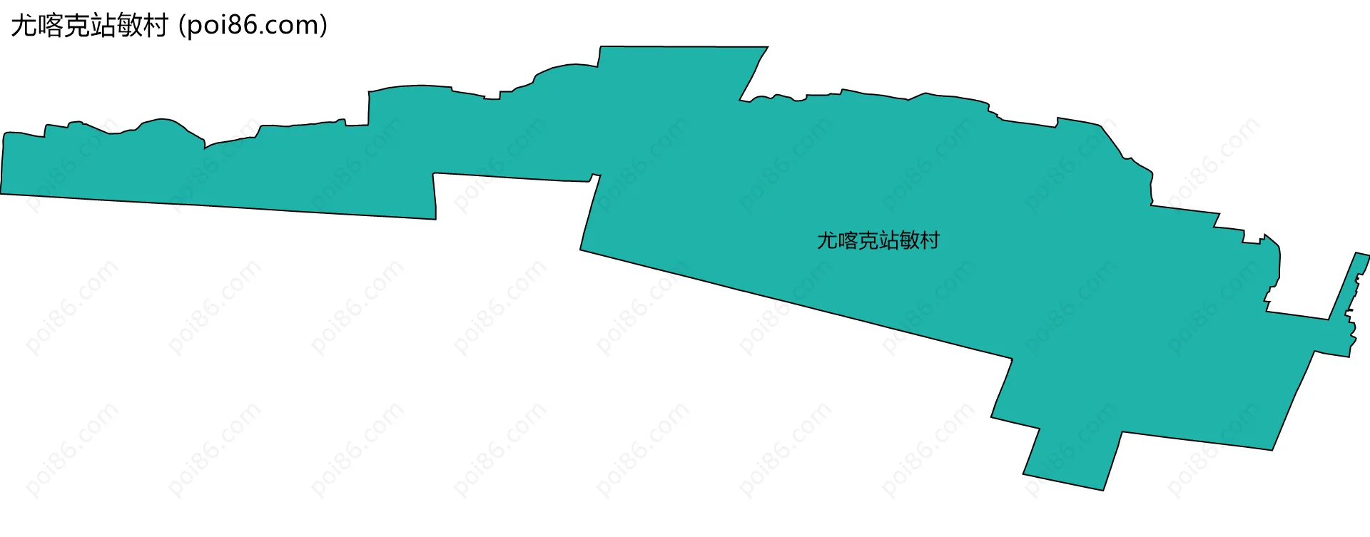 尤喀克站敏村边界地图