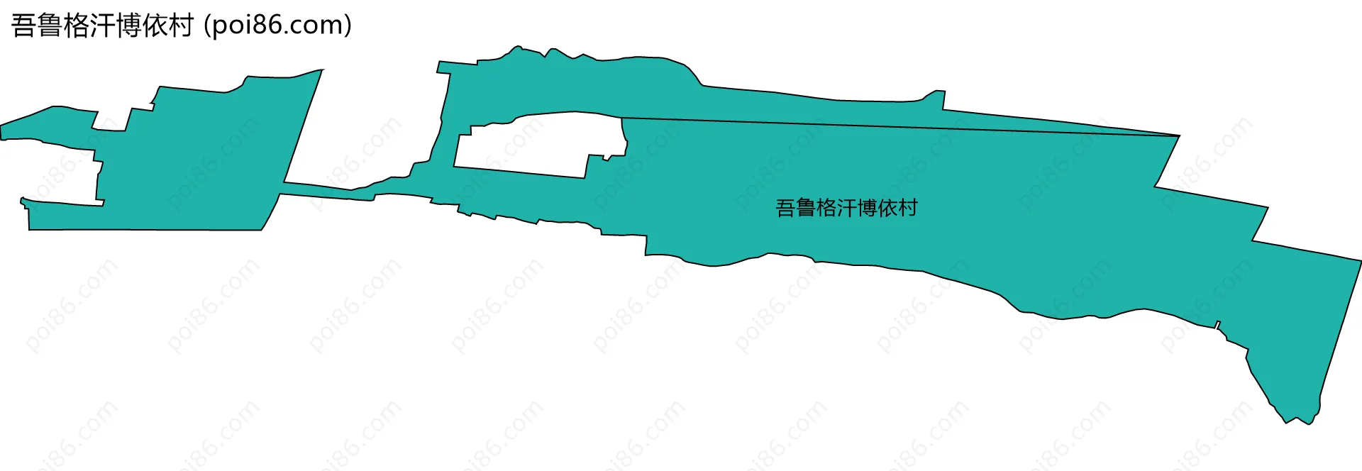 吾鲁格汗博依村边界地图