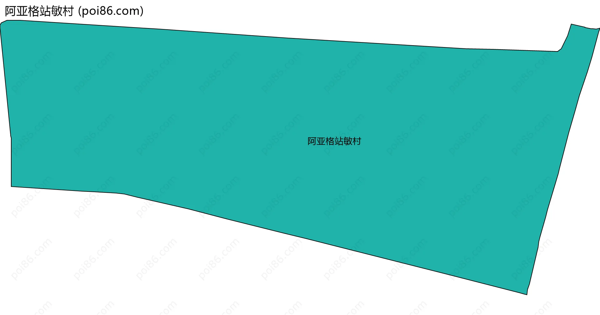 阿亚格站敏村边界地图