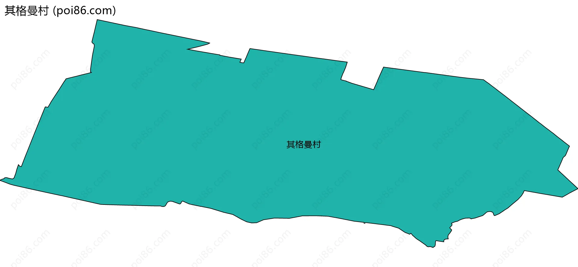 其格曼村边界地图