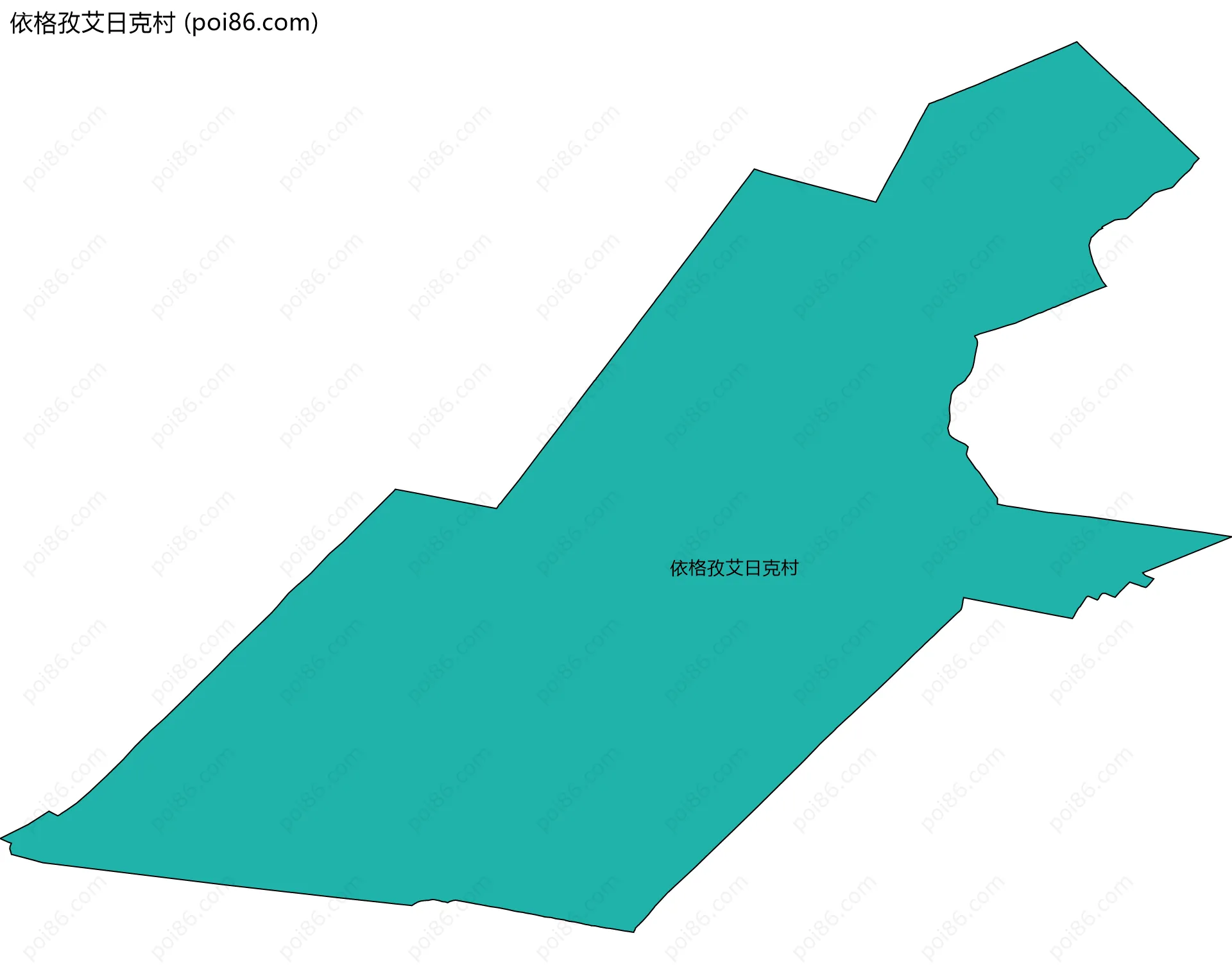 依格孜艾日克村边界地图