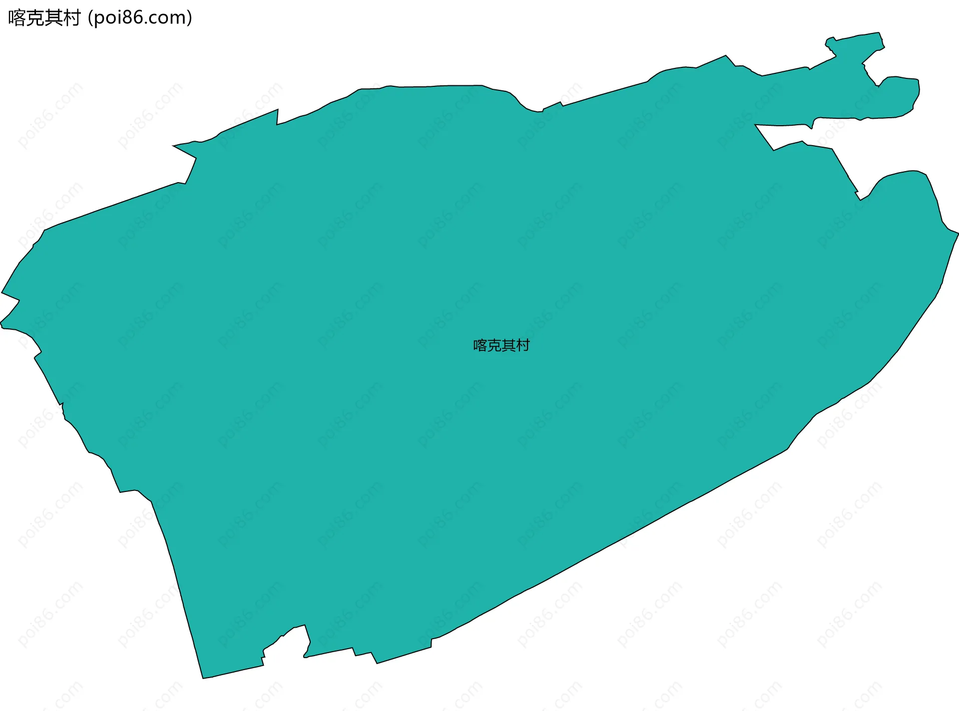 喀克其村边界地图